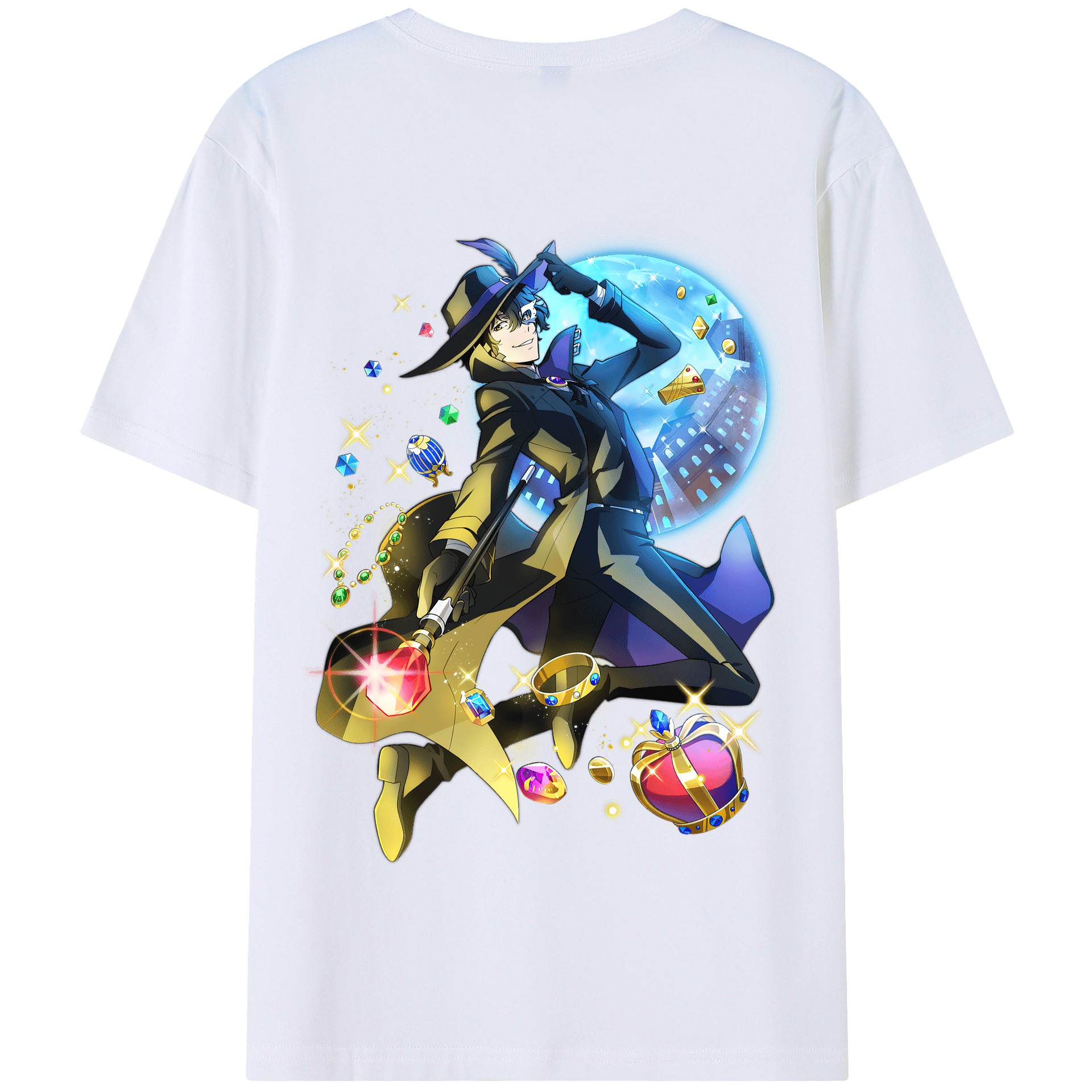 （画像用） 文豪ストレイドッグス Bungo Stray Dogs 綿100％半袖Tシャツ（背面プリント）