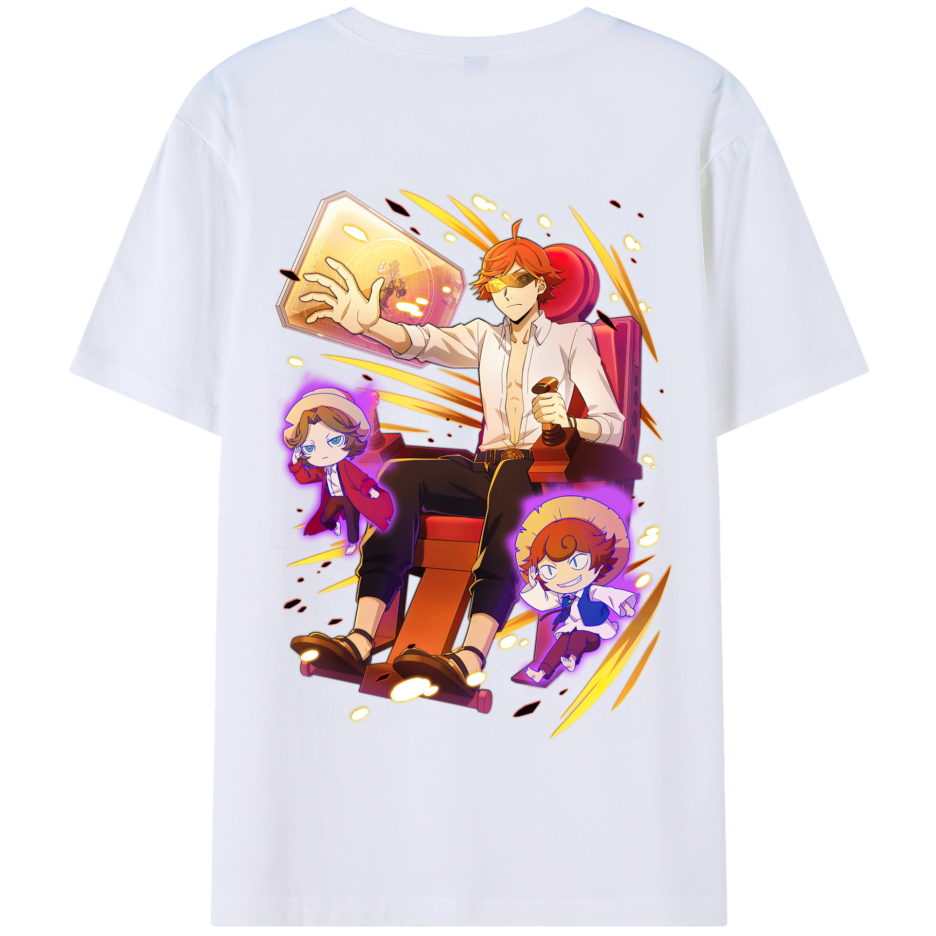 （画像用） 文豪ストレイドッグス Bungo Stray Dogs 綿100％半袖Tシャツ（背面プリント）