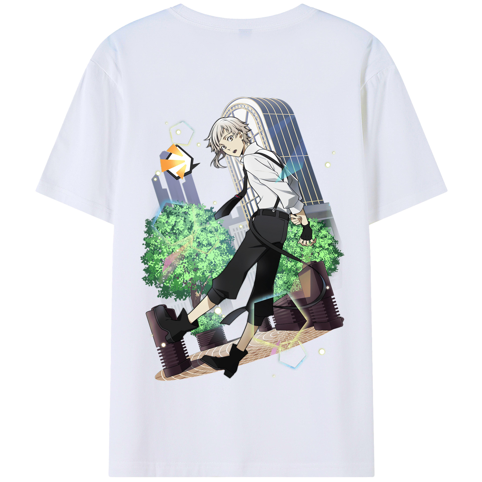 （画像用） 文豪ストレイドッグス Bungo Stray Dogs 綿100％半袖Tシャツ（背面プリント）