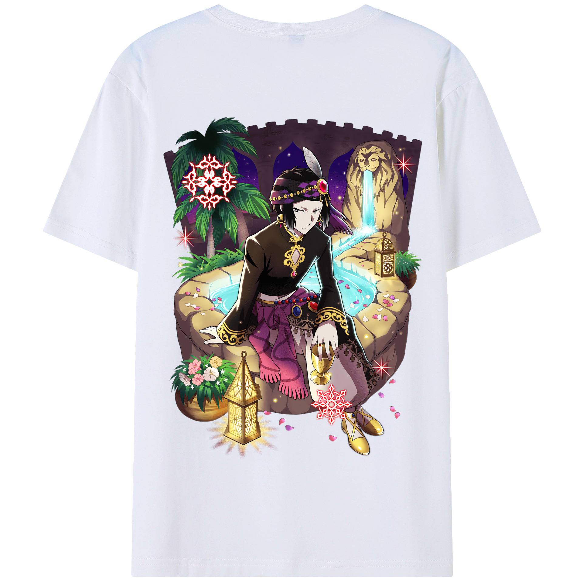 （画像用） 文豪ストレイドッグス Bungo Stray Dogs 綿100％半袖Tシャツ（背面プリント）