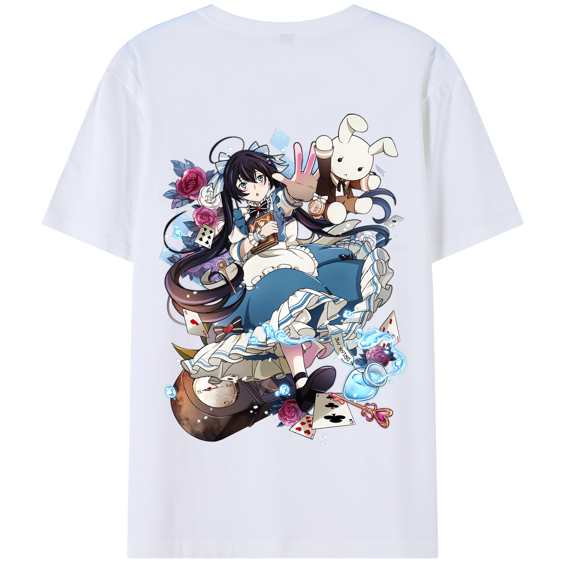 （画像用） 文豪ストレイドッグス Bungo Stray Dogs 綿100％半袖Tシャツ（背面プリント）