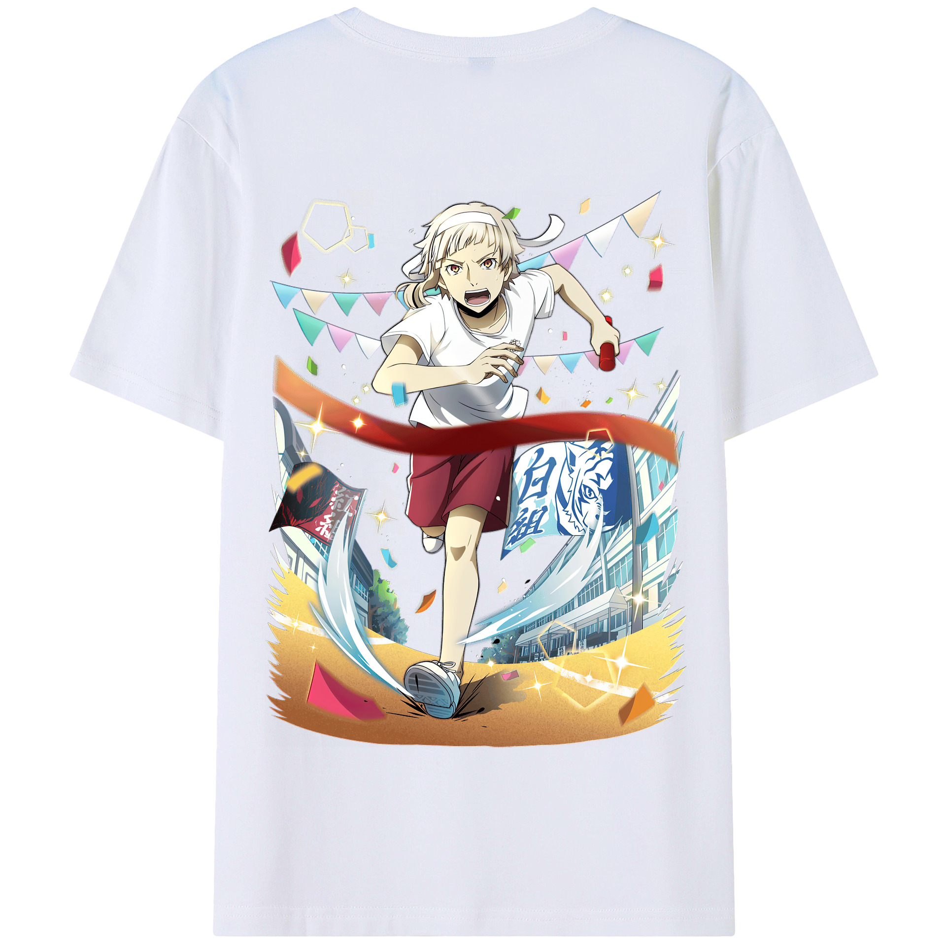 （画像用） 文豪ストレイドッグス Bungo Stray Dogs 綿100％半袖Tシャツ（背面プリント）