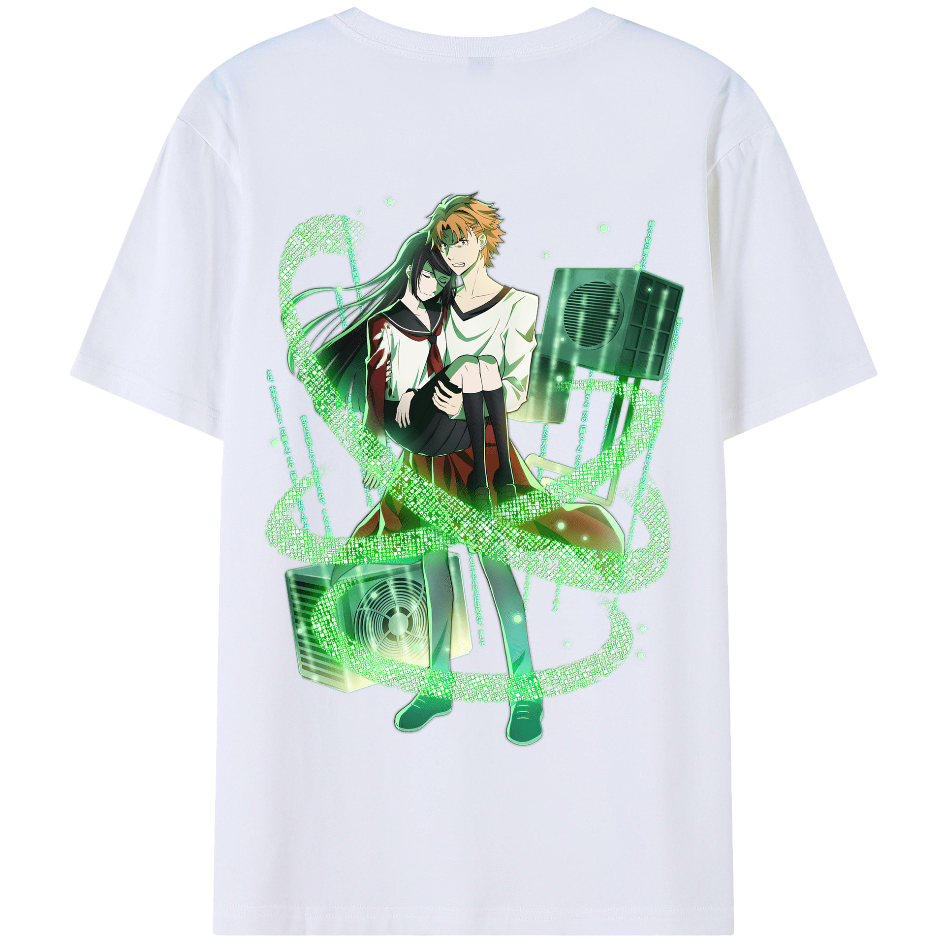 （画像用） 文豪ストレイドッグス Bungo Stray Dogs 綿100％半袖Tシャツ（背面プリント）