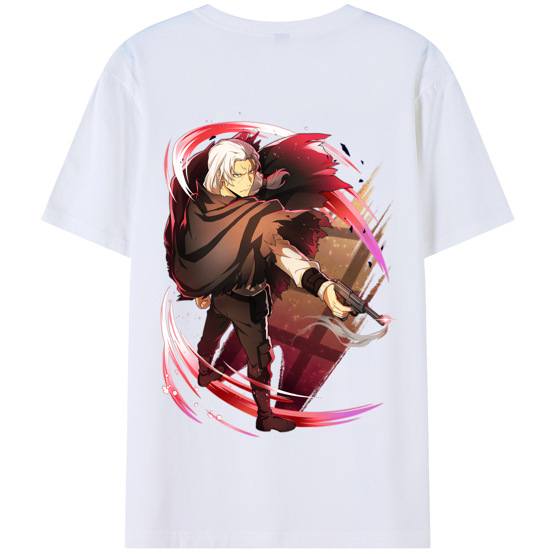 （画像用） 文豪ストレイドッグス Bungo Stray Dogs 綿100％半袖Tシャツ（背面プリント）