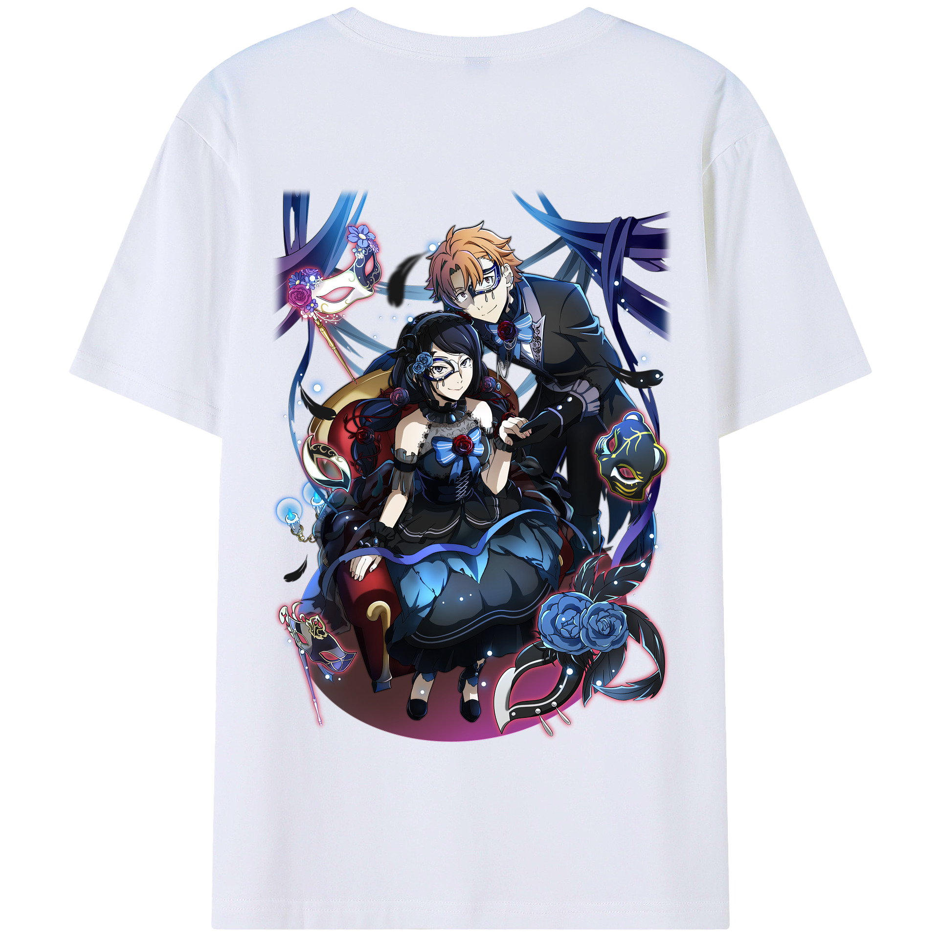 （画像用） 文豪ストレイドッグス Bungo Stray Dogs 綿100％半袖Tシャツ（背面プリント）