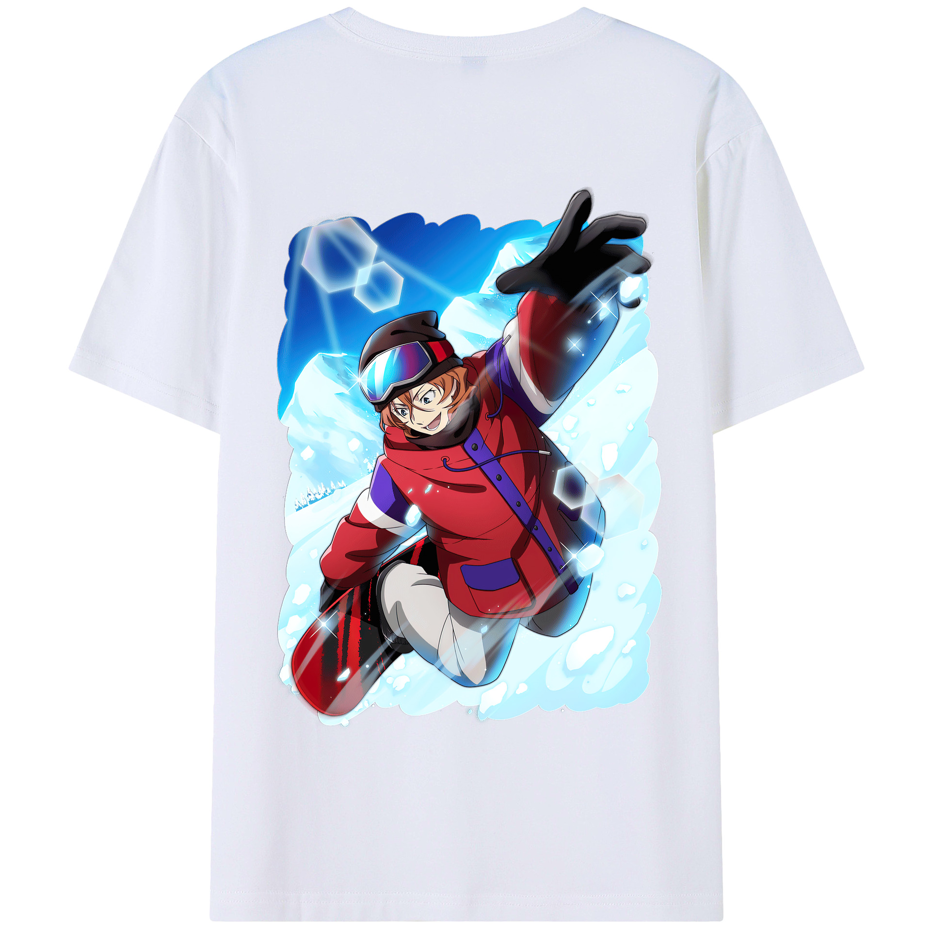 （画像用） 文豪ストレイドッグス Bungo Stray Dogs 綿100％半袖Tシャツ（背面プリント）