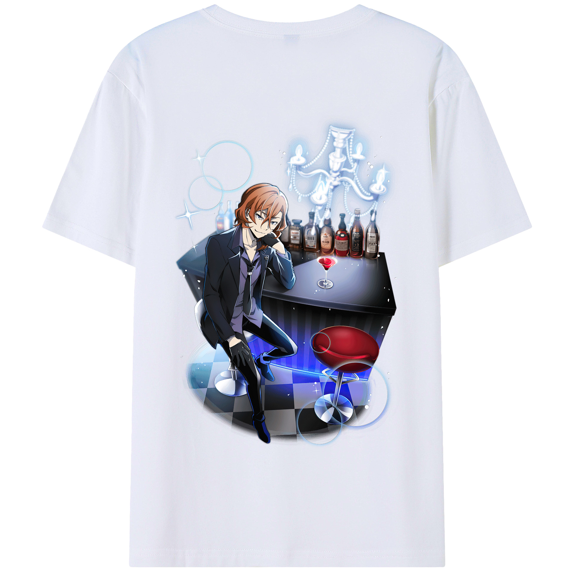 （画像用） 文豪ストレイドッグス Bungo Stray Dogs 綿100％半袖Tシャツ（背面プリント）