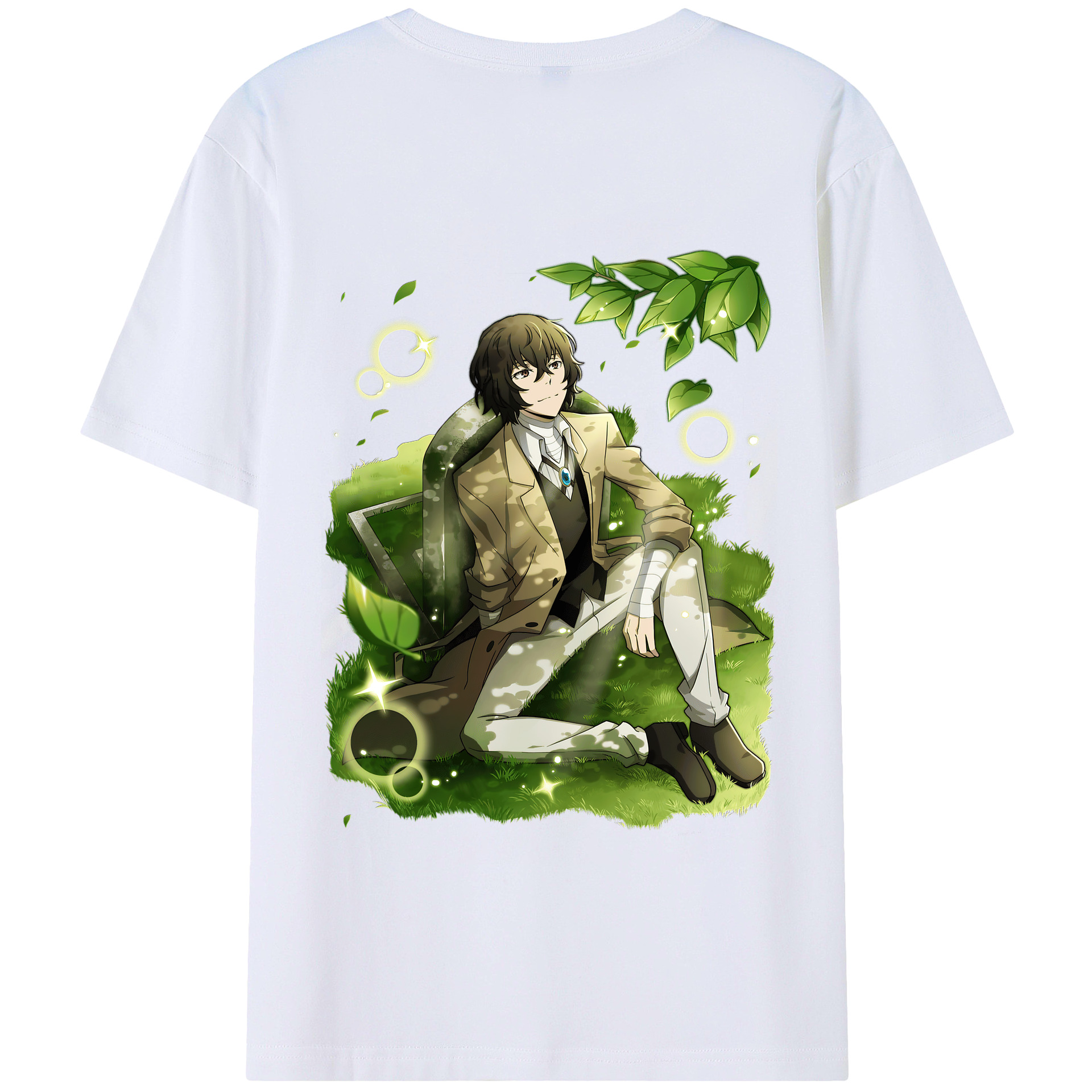 （画像用） 文豪ストレイドッグス Bungo Stray Dogs 綿100％半袖Tシャツ（背面プリント）