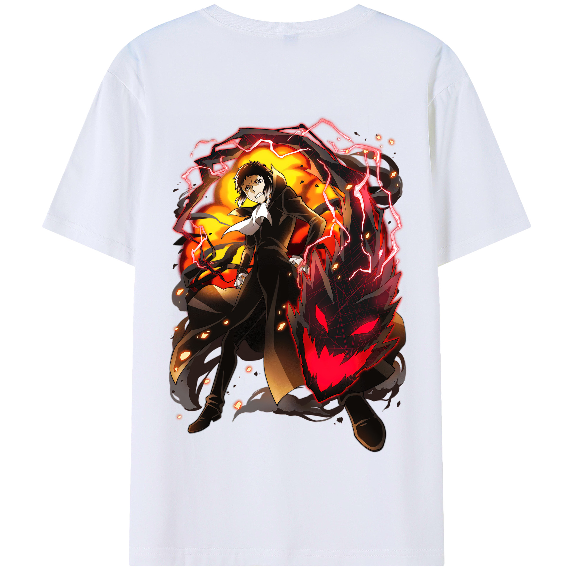 （画像用） 文豪ストレイドッグス Bungo Stray Dogs 綿100％半袖Tシャツ（背面プリント）