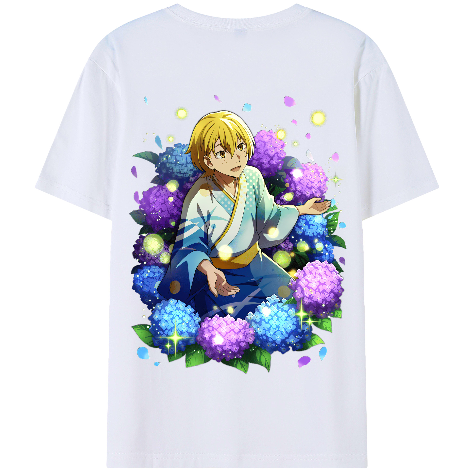 （画像用） 文豪ストレイドッグス Bungo Stray Dogs 綿100％半袖Tシャツ（背面プリント）