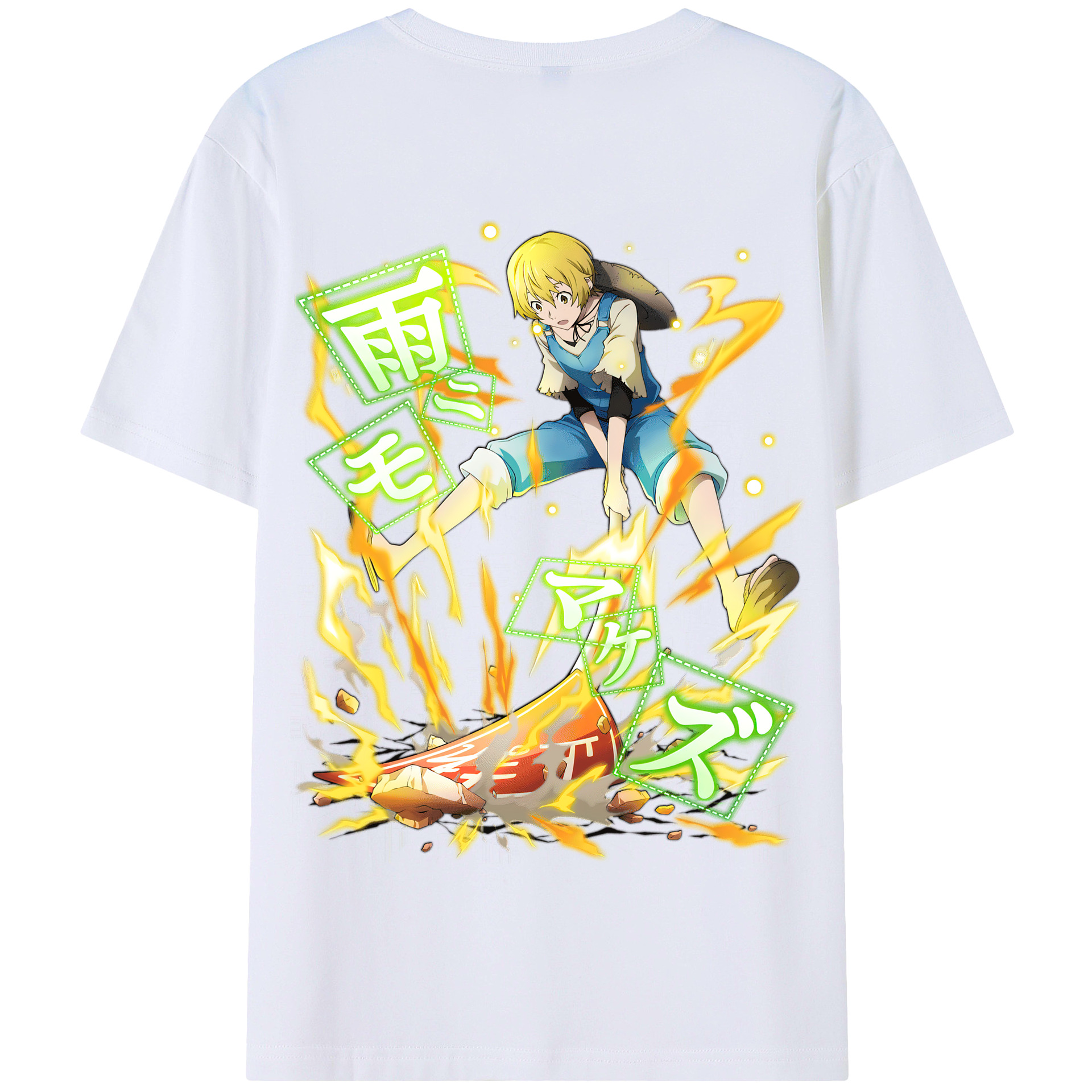 （画像用） 文豪ストレイドッグス Bungo Stray Dogs 綿100％半袖Tシャツ（背面プリント）