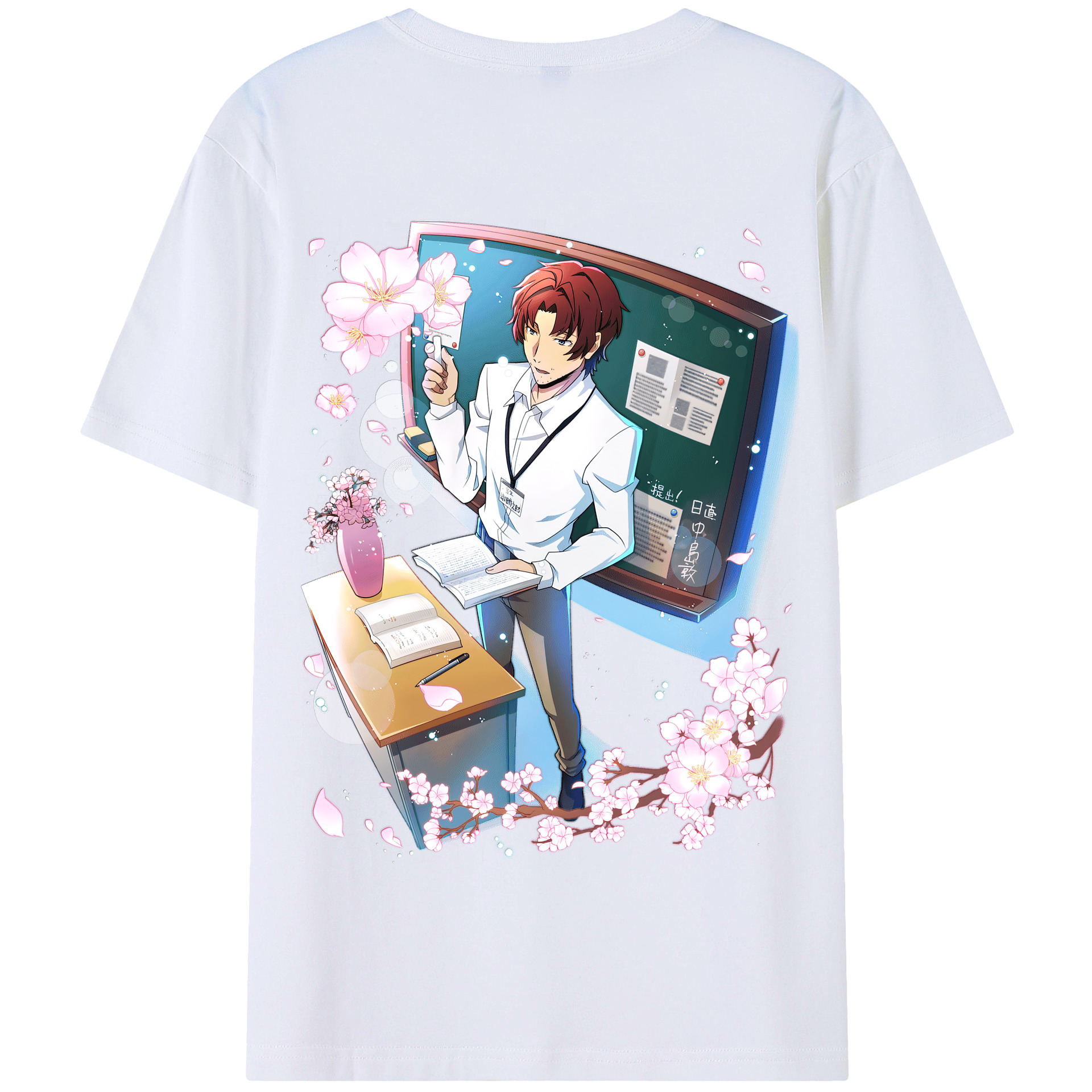 （画像用） 文豪ストレイドッグス Bungo Stray Dogs 綿100％半袖Tシャツ（背面プリント）