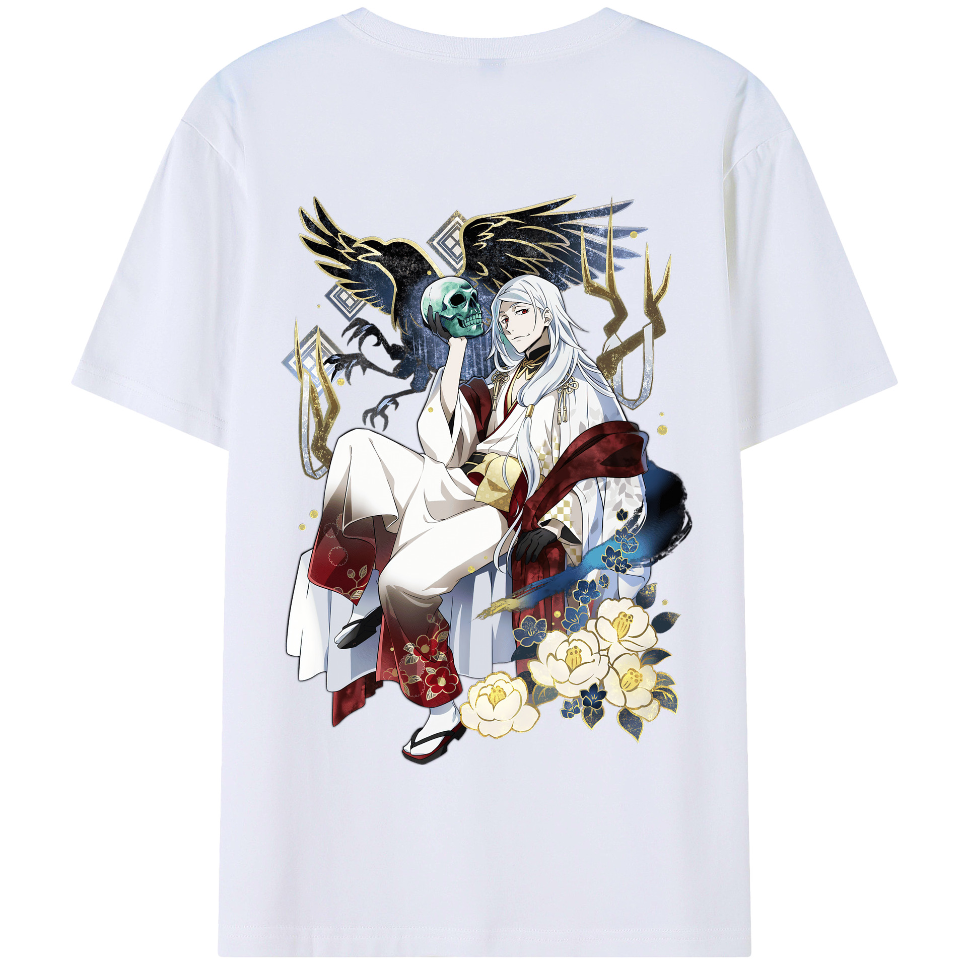 （画像用） 文豪ストレイドッグス Bungo Stray Dogs 綿100％半袖Tシャツ（背面プリント）