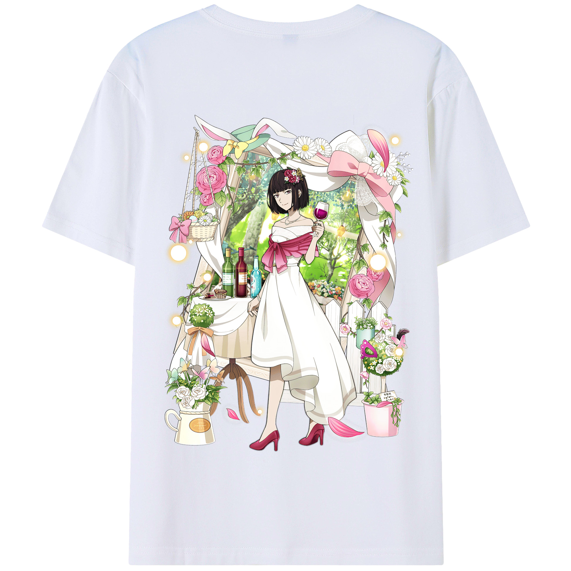 （画像用） 文豪ストレイドッグス Bungo Stray Dogs 綿100％半袖Tシャツ（背面プリント）