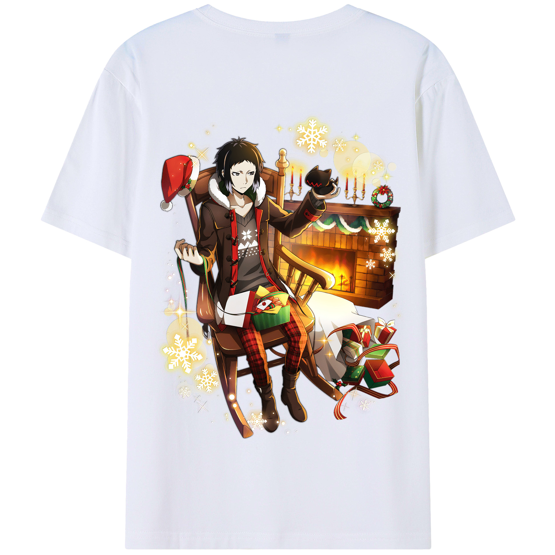 （画像用） 文豪ストレイドッグス Bungo Stray Dogs 綿100％半袖Tシャツ（背面プリント）