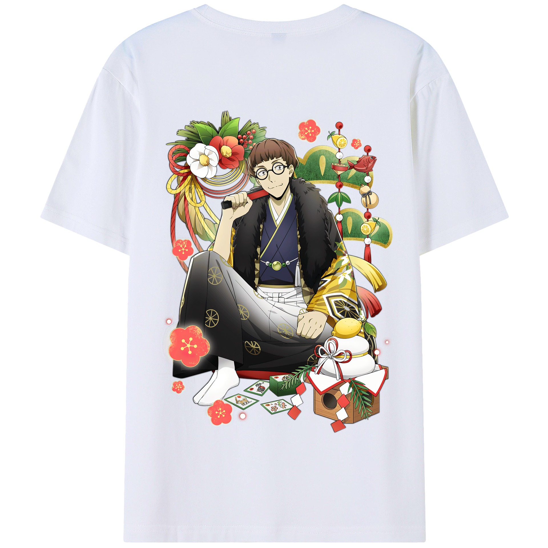 （画像用） 文豪ストレイドッグス Bungo Stray Dogs 綿100％半袖Tシャツ（背面プリント）