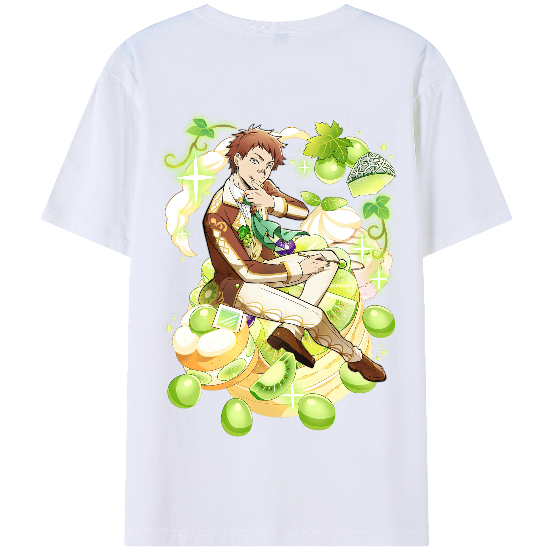 （画像用） 文豪ストレイドッグス Bungo Stray Dogs 綿100％半袖Tシャツ（背面プリント）