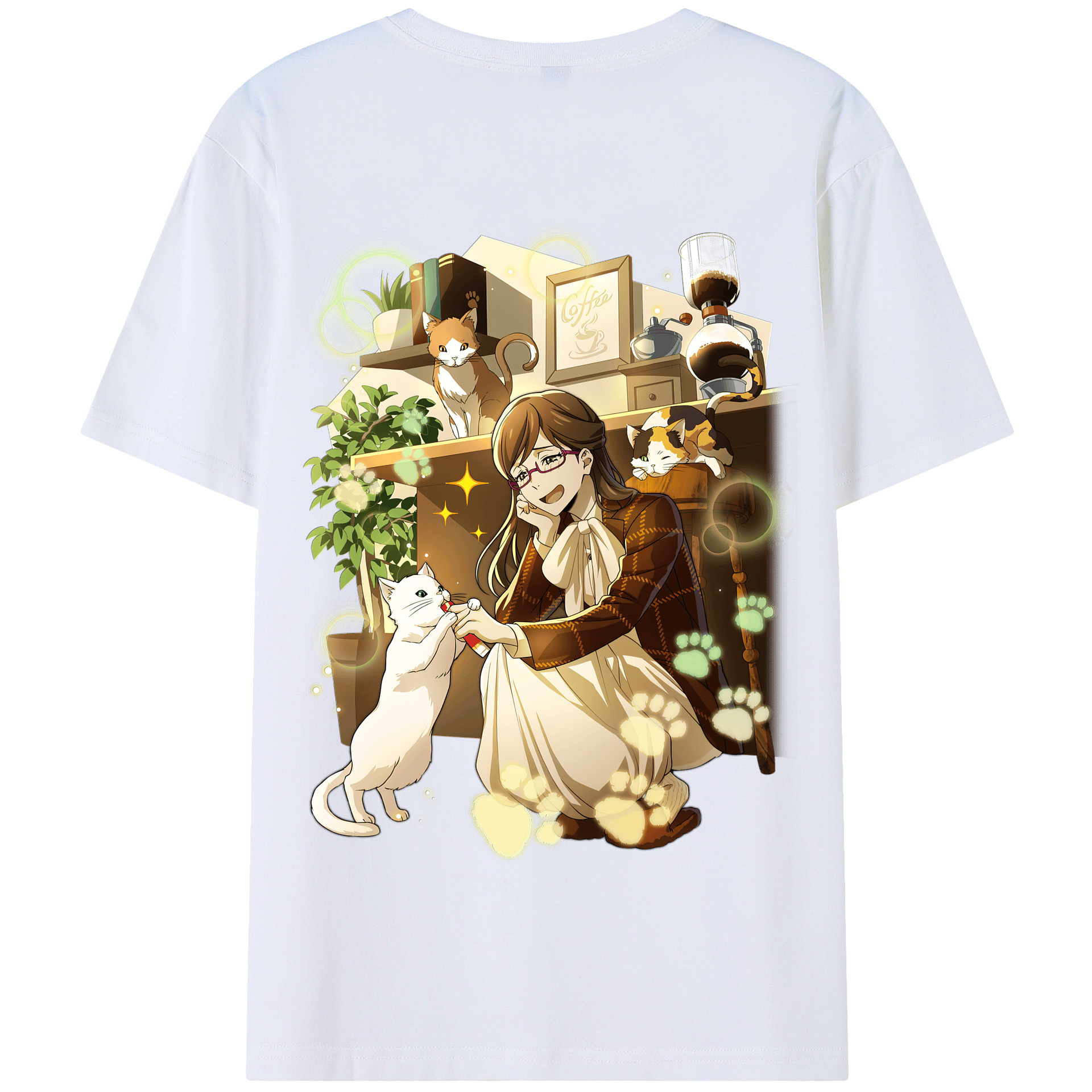 （画像用） 文豪ストレイドッグス Bungo Stray Dogs 綿100％半袖Tシャツ（背面プリント）