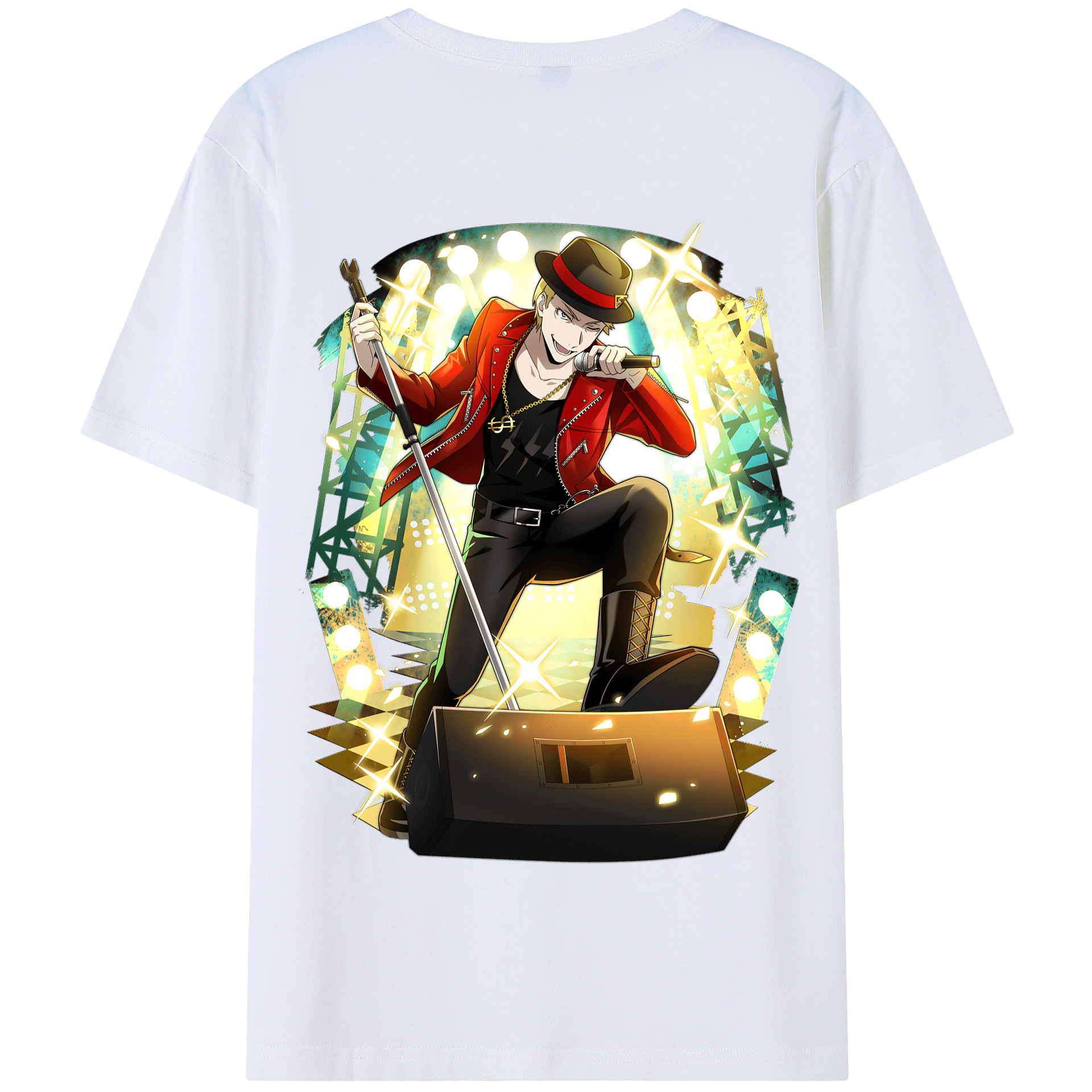 （画像用） 文豪ストレイドッグス Bungo Stray Dogs 綿100％半袖Tシャツ（背面プリント）