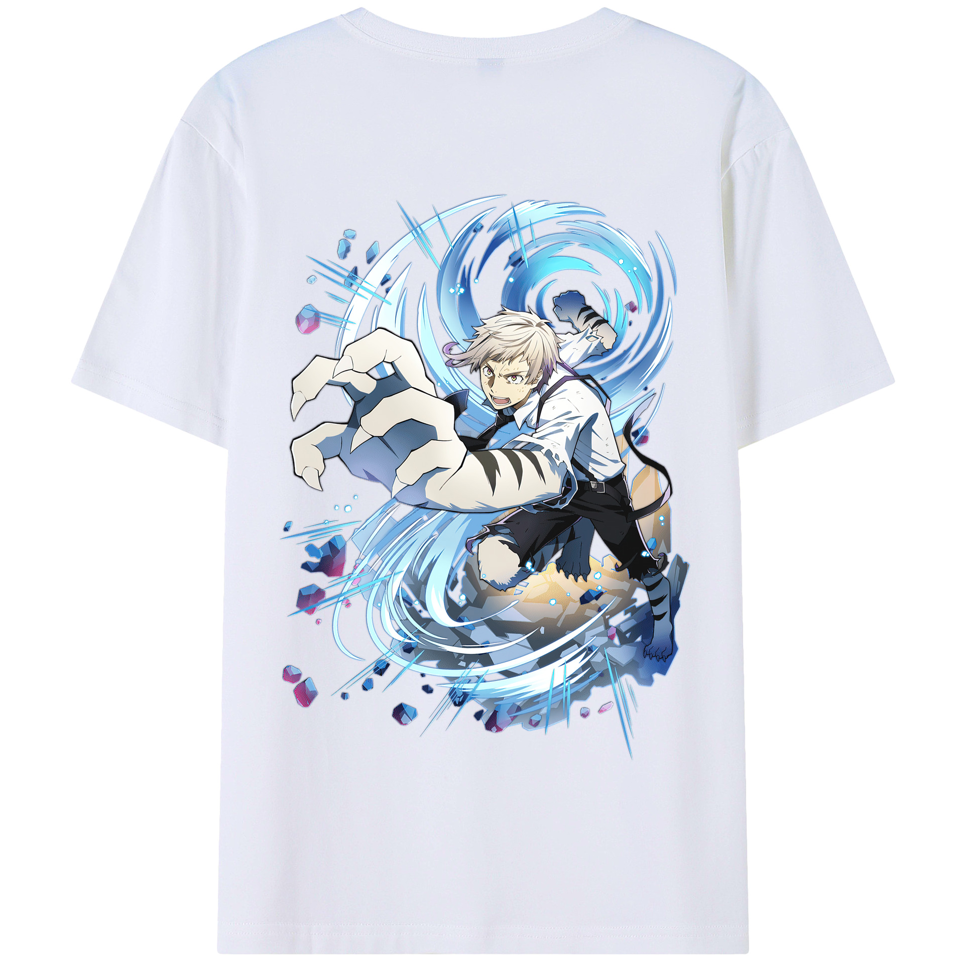 （画像用） 文豪ストレイドッグス Bungo Stray Dogs 綿100％半袖Tシャツ（背面プリント）