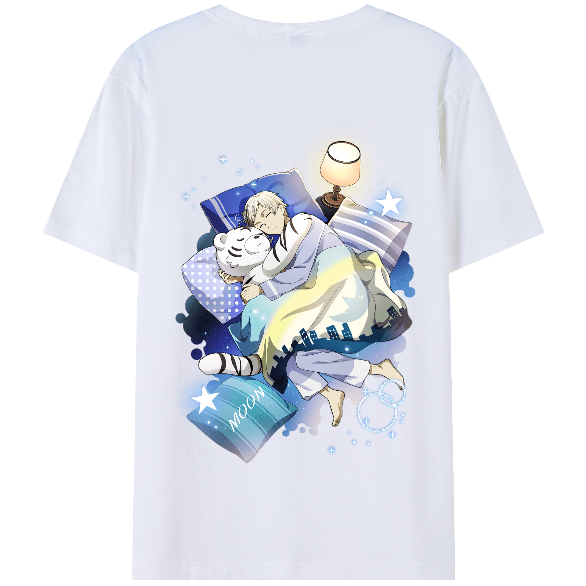 （画像用） 文豪ストレイドッグス Bungo Stray Dogs 綿100％半袖Tシャツ（背面プリント）