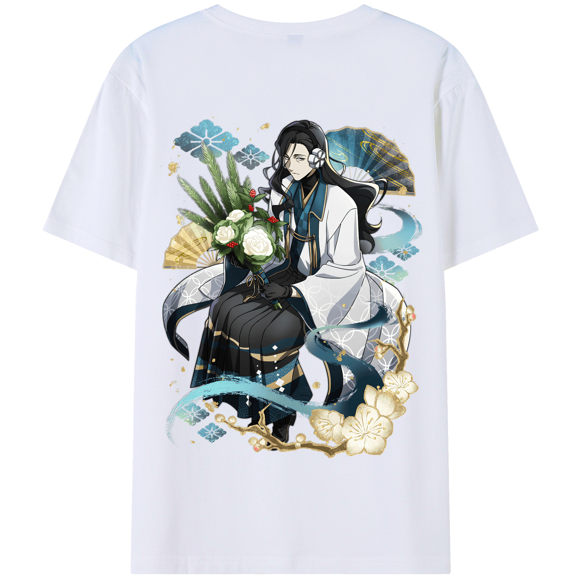 （画像用） 文豪ストレイドッグス Bungo Stray Dogs 綿100％半袖Tシャツ（背面プリント）