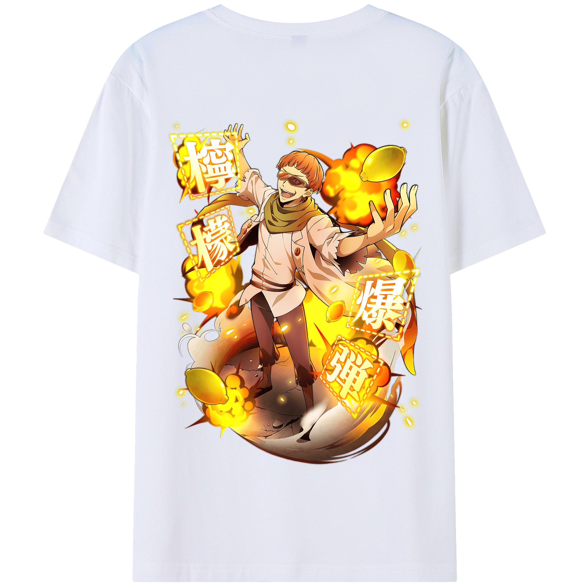（画像用） 文豪ストレイドッグス Bungo Stray Dogs 綿100％半袖Tシャツ（背面プリント）