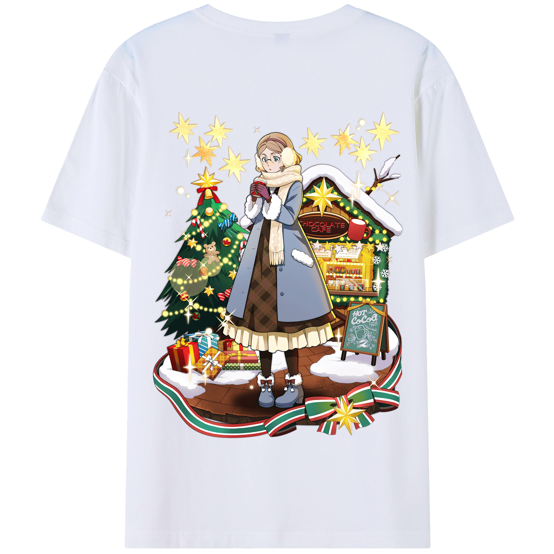 （画像用） 文豪ストレイドッグス Bungo Stray Dogs 綿100％半袖Tシャツ（背面プリント）