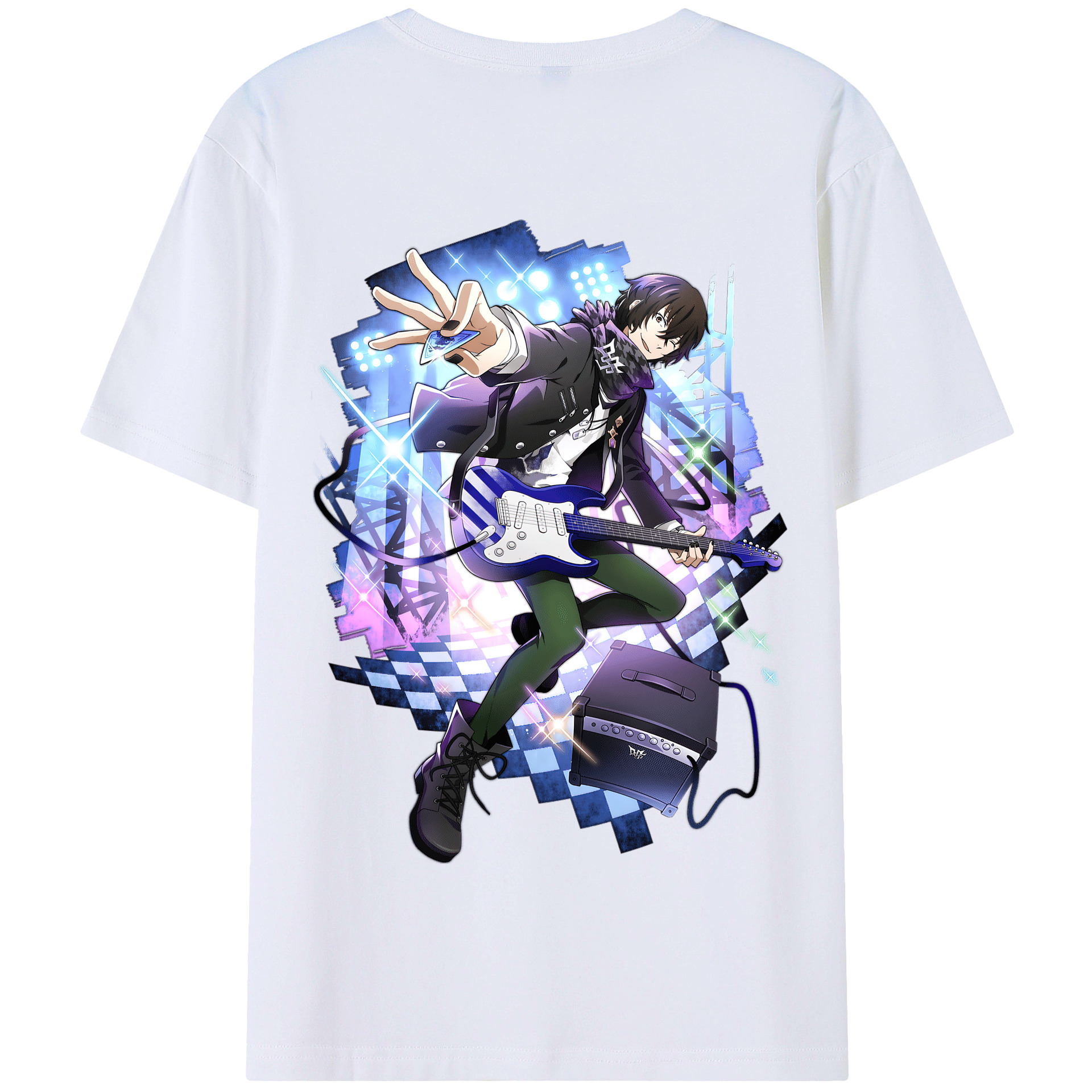 （画像用） 文豪ストレイドッグス Bungo Stray Dogs 綿100％半袖Tシャツ（背面プリント）