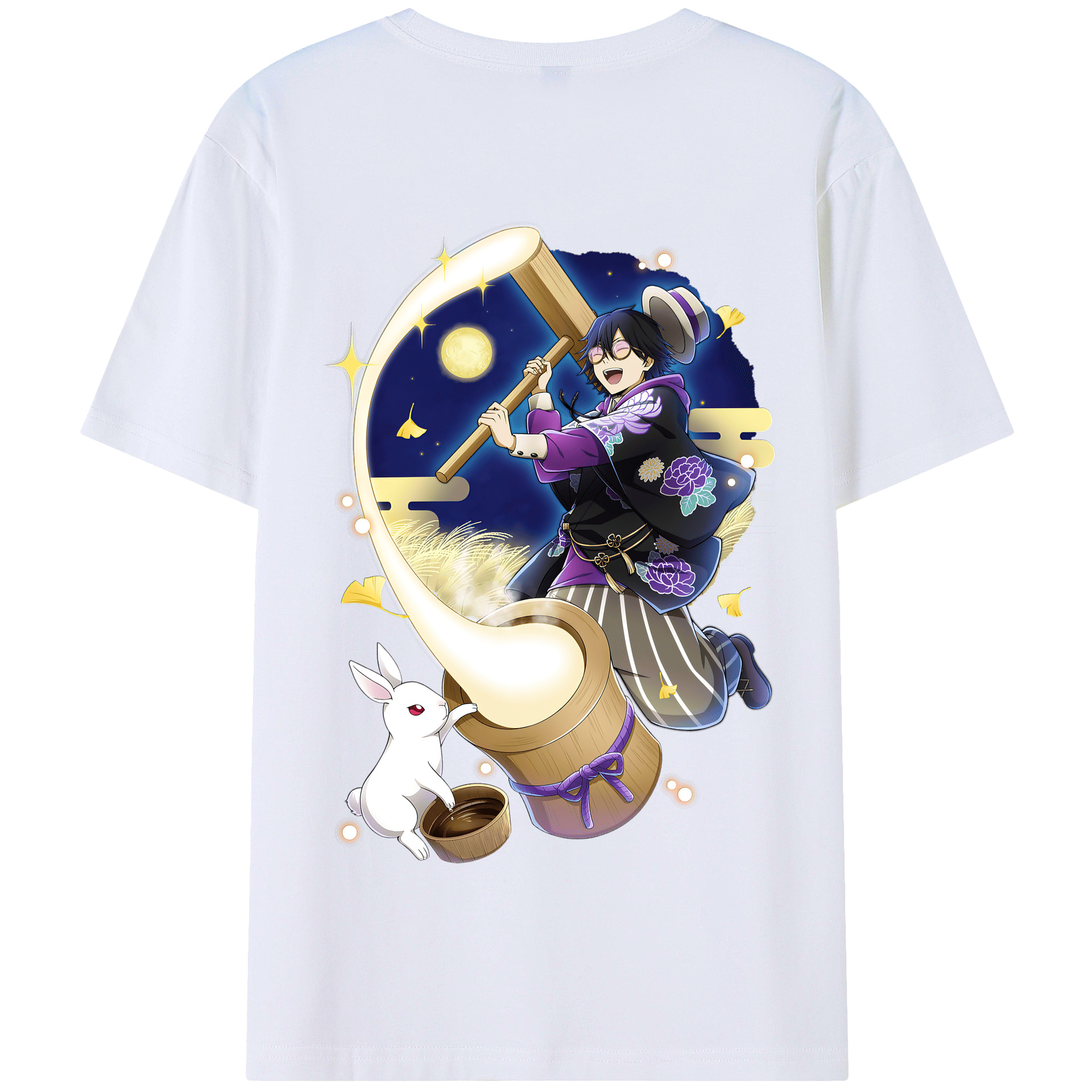 （画像用） 文豪ストレイドッグス Bungo Stray Dogs 綿100％半袖Tシャツ（背面プリント）