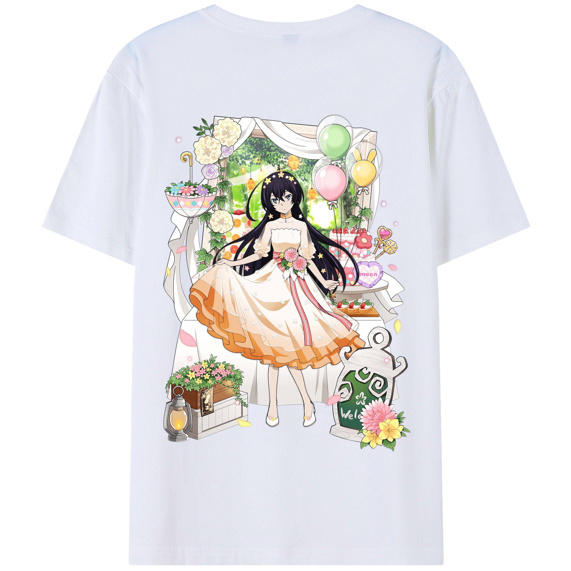 （画像用） 文豪ストレイドッグス Bungo Stray Dogs 綿100％半袖Tシャツ（背面プリント）