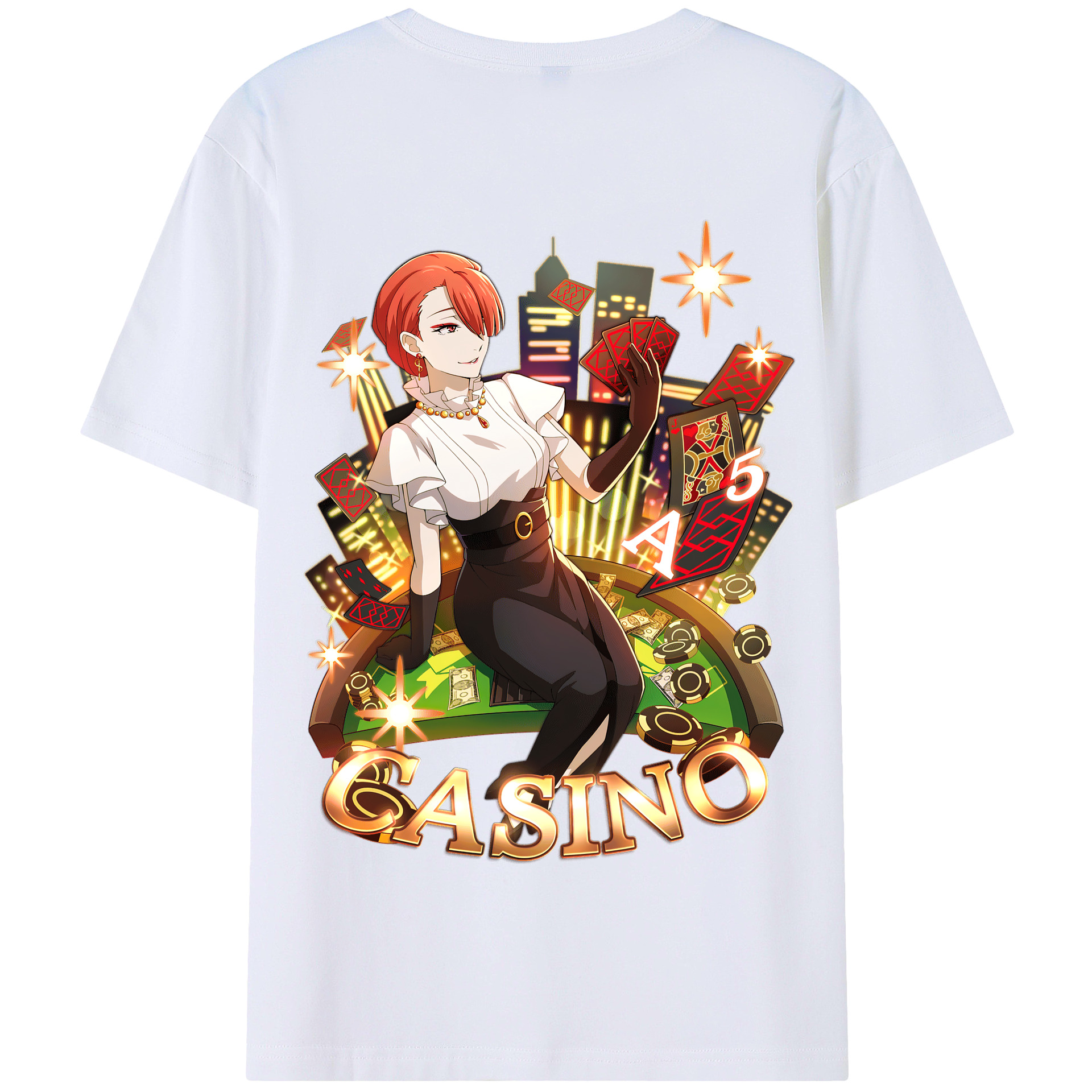 （画像用） 文豪ストレイドッグス Bungo Stray Dogs 綿100％半袖Tシャツ（背面プリント）