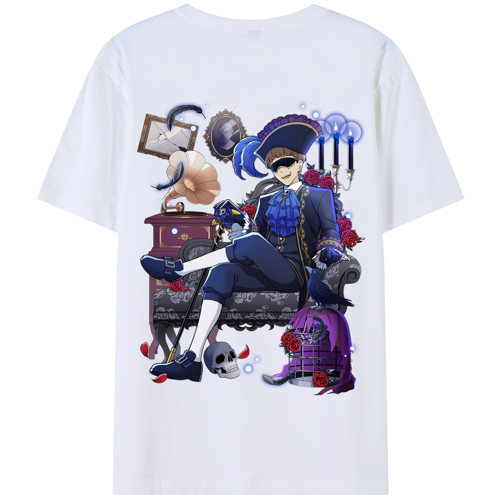 （画像用） 文豪ストレイドッグス Bungo Stray Dogs 綿100％半袖Tシャツ（背面プリント）