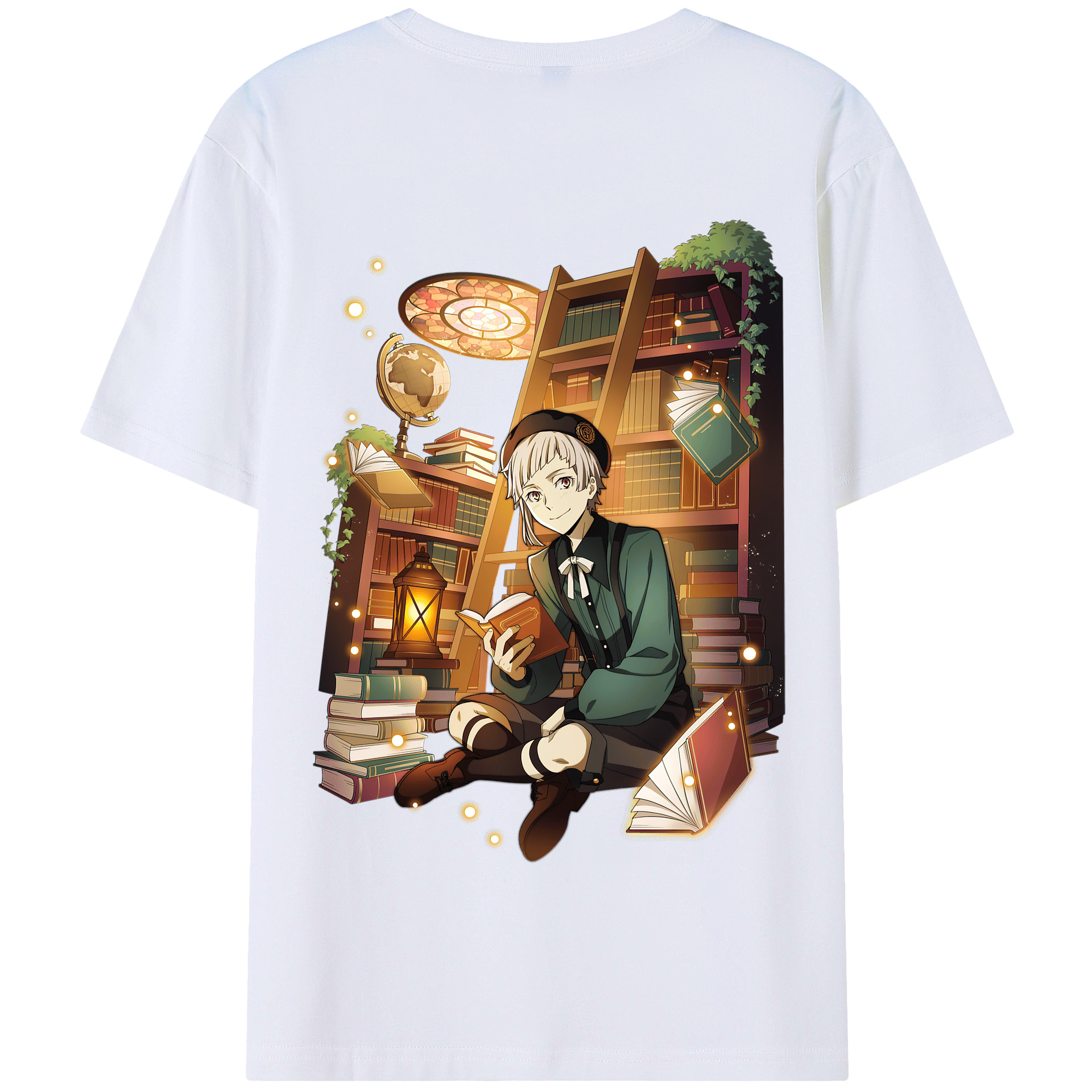 （画像用） 文豪ストレイドッグス Bungo Stray Dogs 綿100％半袖Tシャツ（背面プリント）