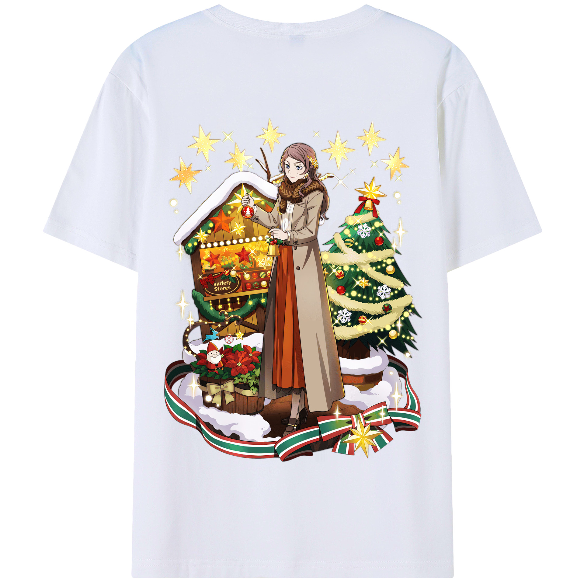 （画像用） 文豪ストレイドッグス Bungo Stray Dogs 綿100％半袖Tシャツ（背面プリント）