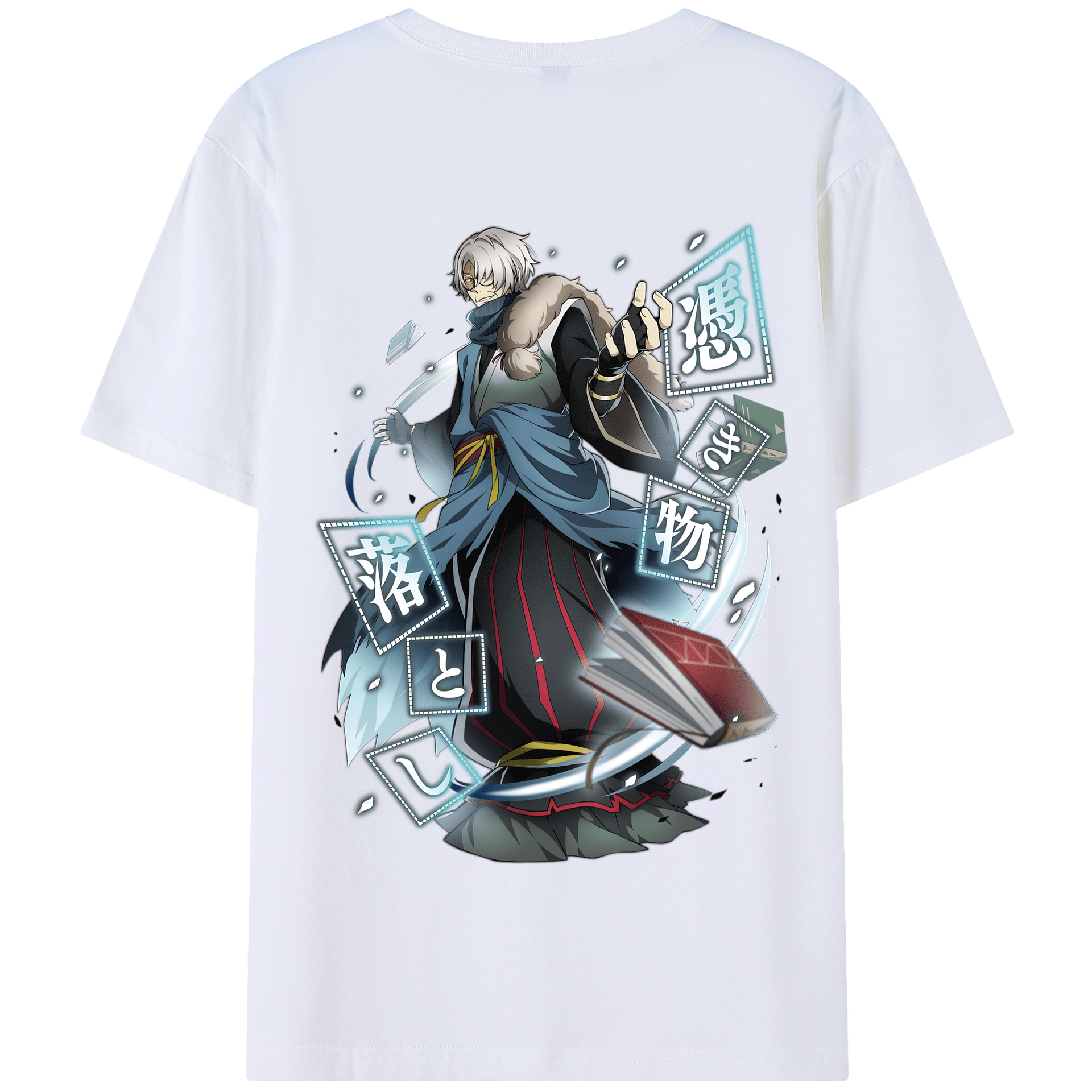 （画像用） 文豪ストレイドッグス Bungo Stray Dogs 綿100％半袖Tシャツ（背面プリント）