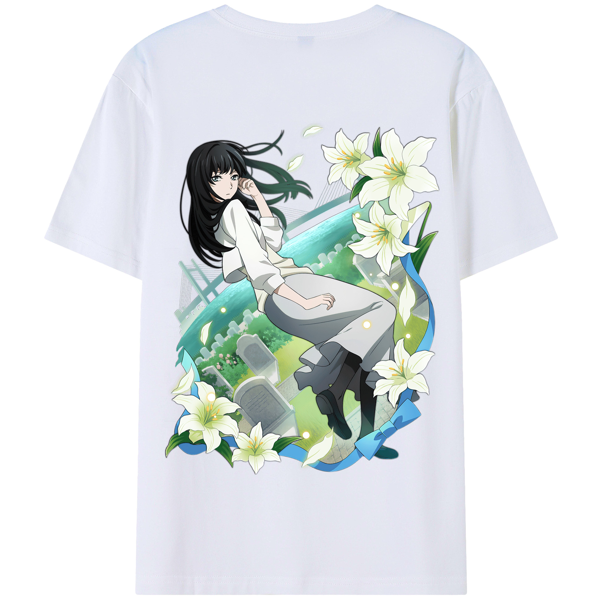 （画像用） 文豪ストレイドッグス Bungo Stray Dogs 綿100％半袖Tシャツ（背面プリント）