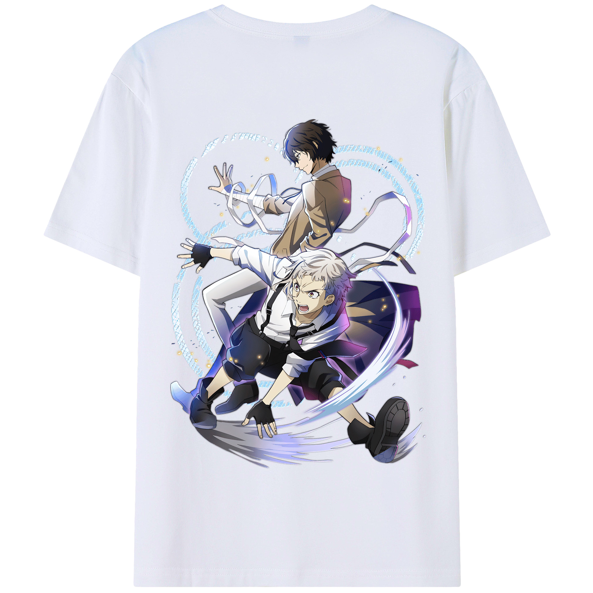 （画像用） 文豪ストレイドッグス Bungo Stray Dogs 綿100％半袖Tシャツ（背面プリント）