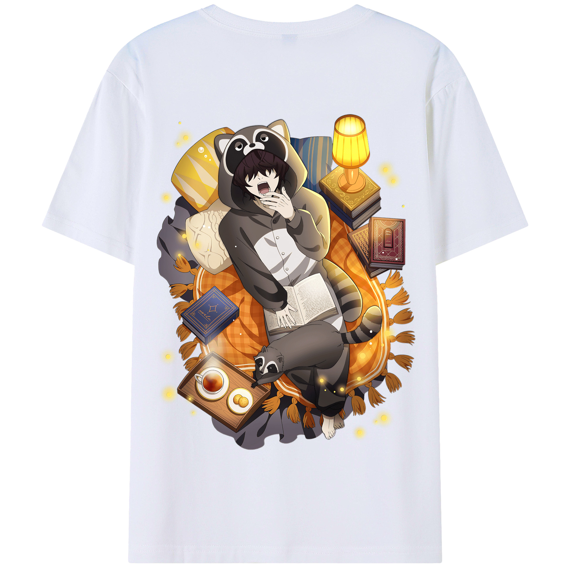 （画像用） 文豪ストレイドッグス Bungo Stray Dogs 綿100％半袖Tシャツ（背面プリント）