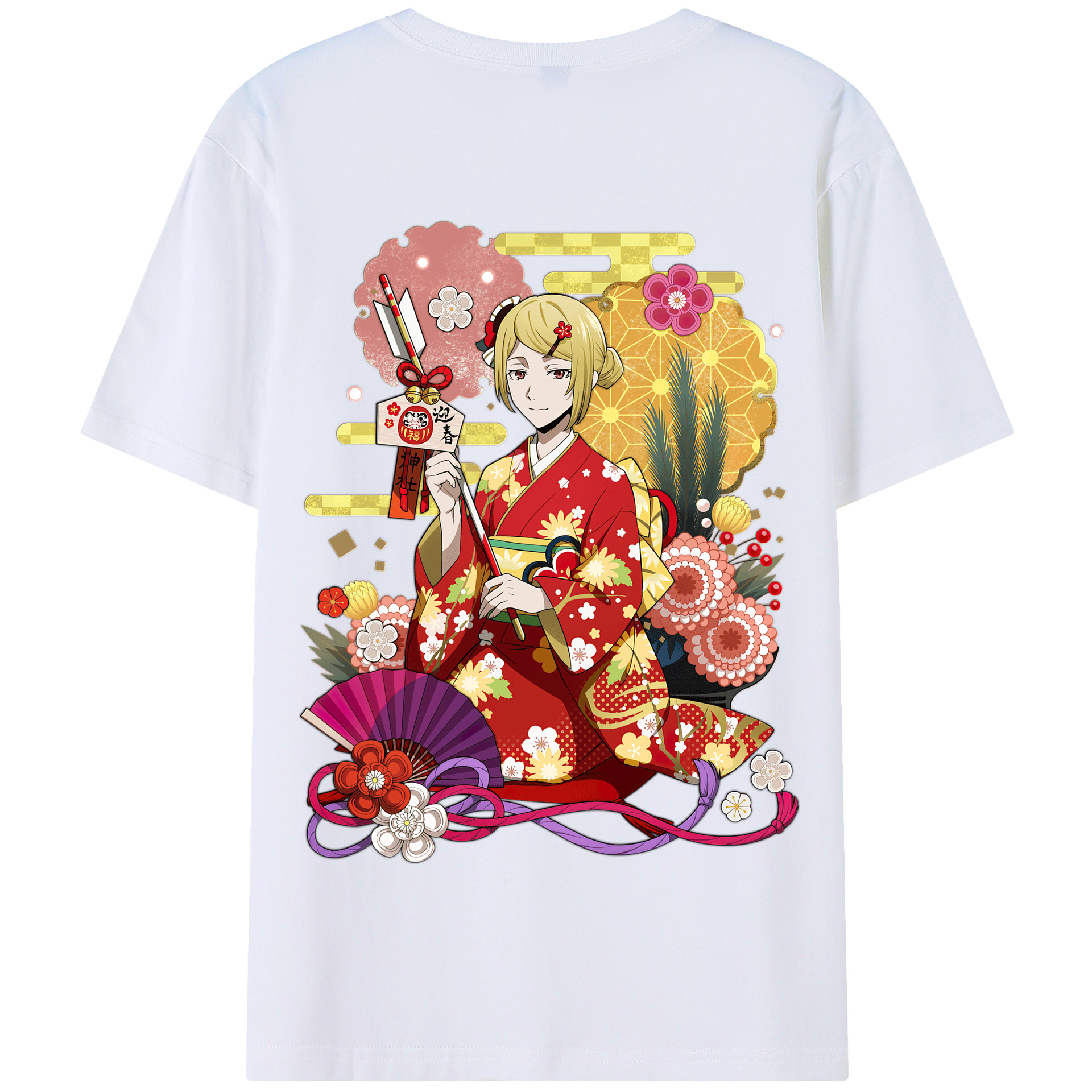 （画像用） 文豪ストレイドッグス Bungo Stray Dogs 綿100％半袖Tシャツ（背面プリント）