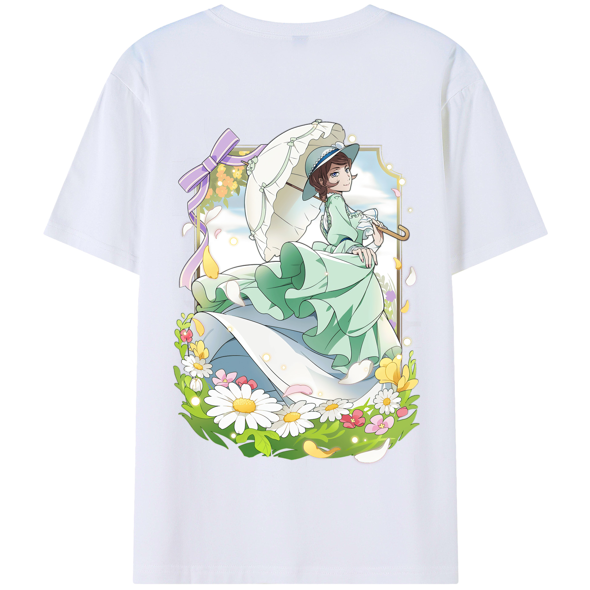 （画像用） 文豪ストレイドッグス Bungo Stray Dogs 綿100％半袖Tシャツ（背面プリント）