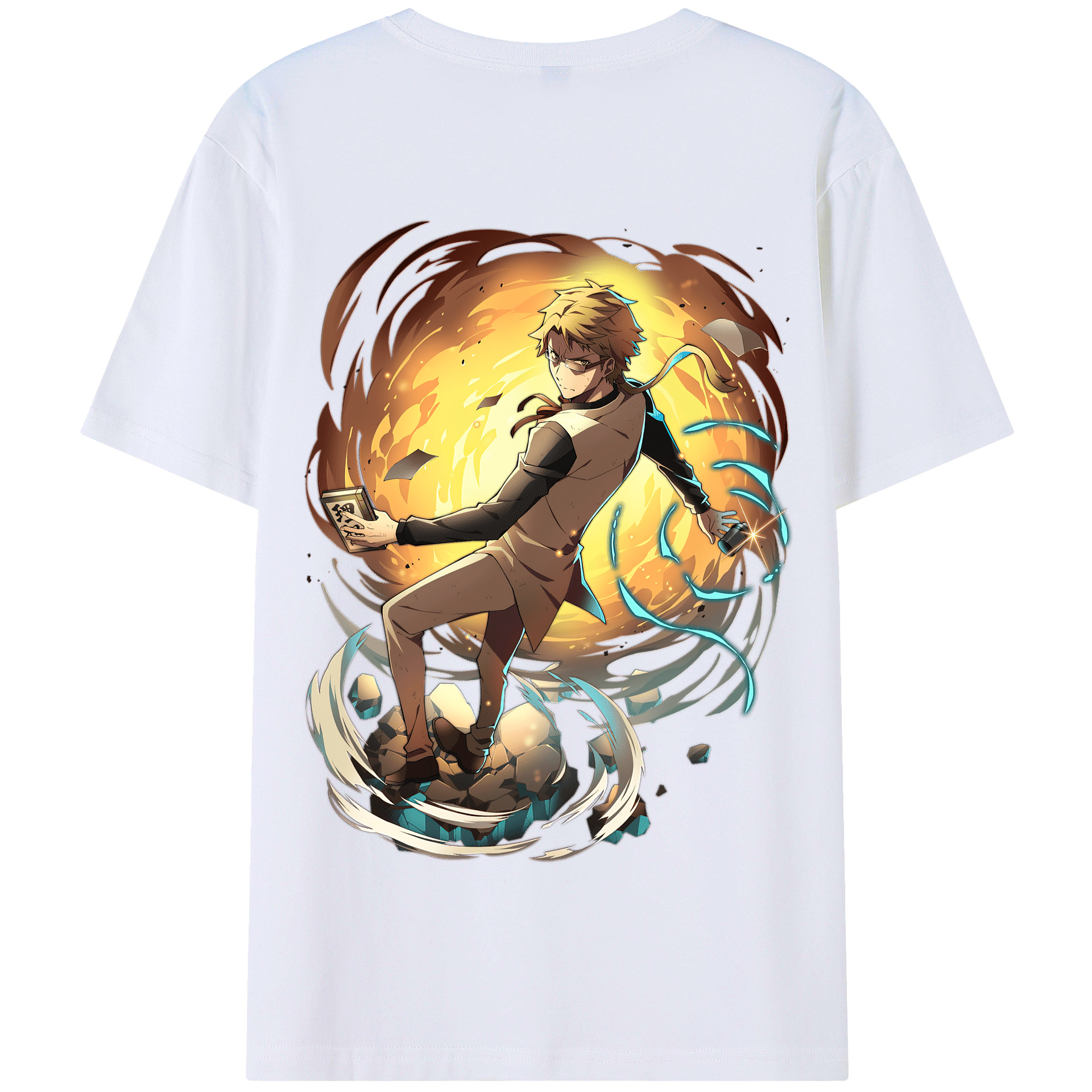 （画像用） 文豪ストレイドッグス Bungo Stray Dogs 綿100％半袖Tシャツ（背面プリント）