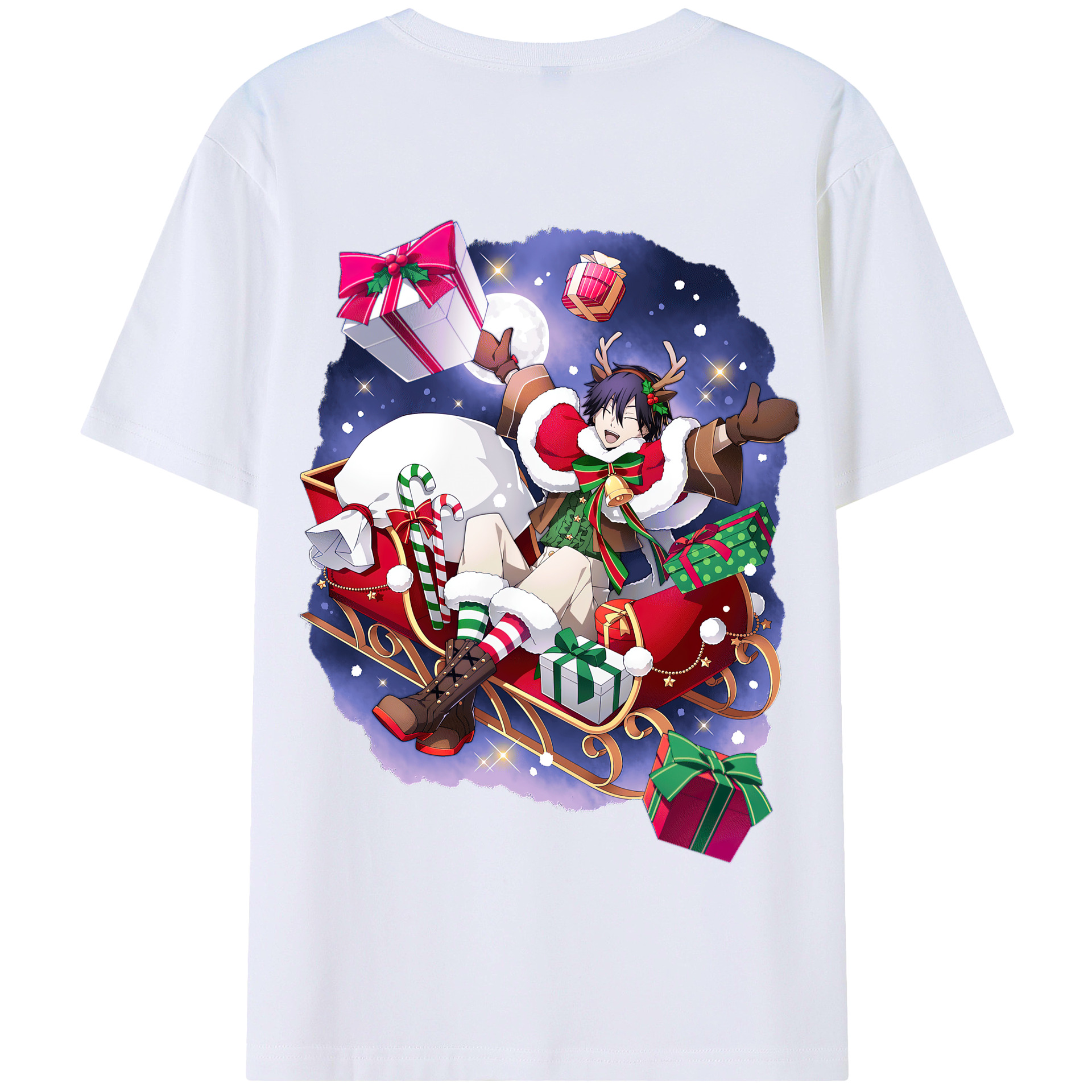 （画像用） 文豪ストレイドッグス Bungo Stray Dogs 綿100％半袖Tシャツ（背面プリント）