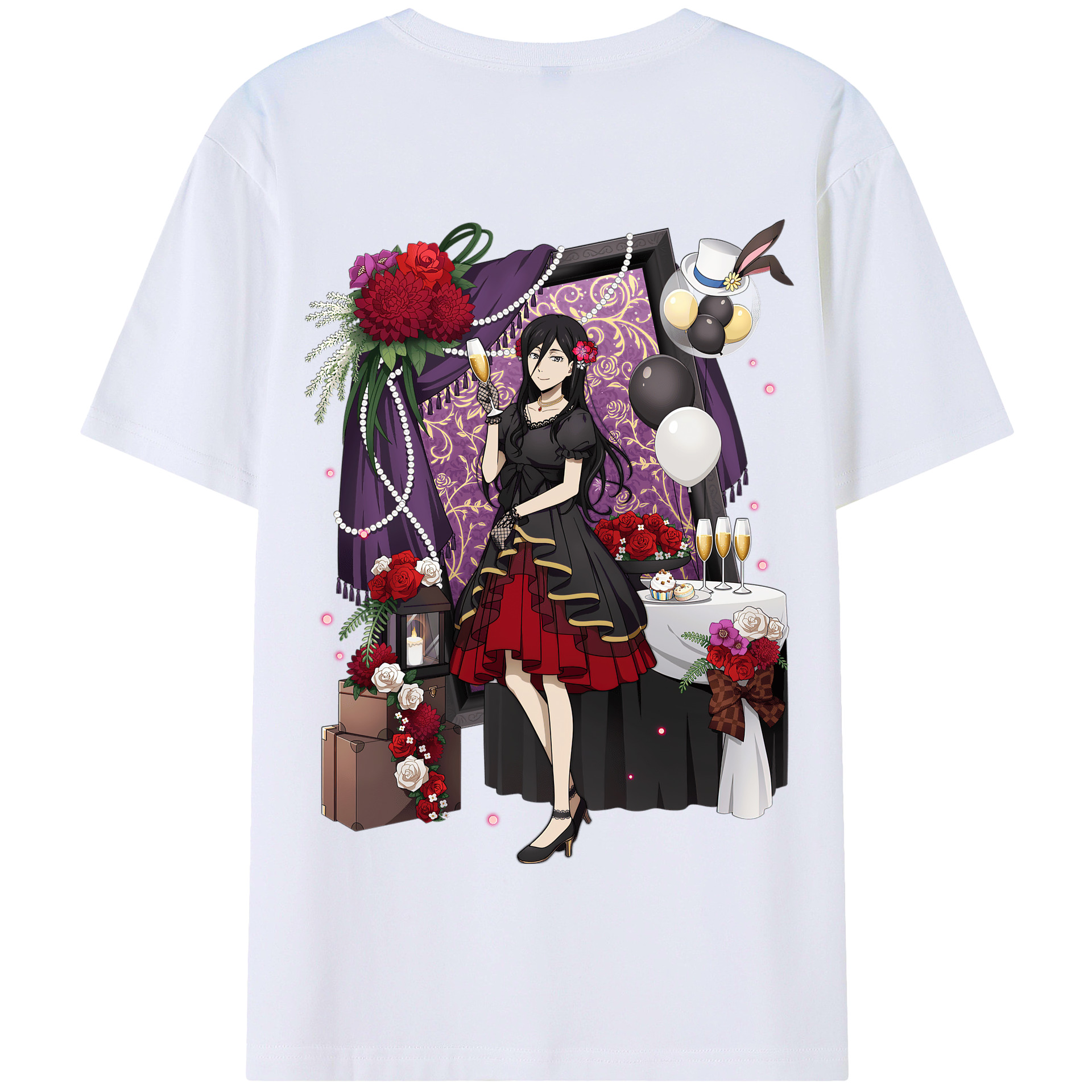 （画像用） 文豪ストレイドッグス Bungo Stray Dogs 綿100％半袖Tシャツ（背面プリント）
