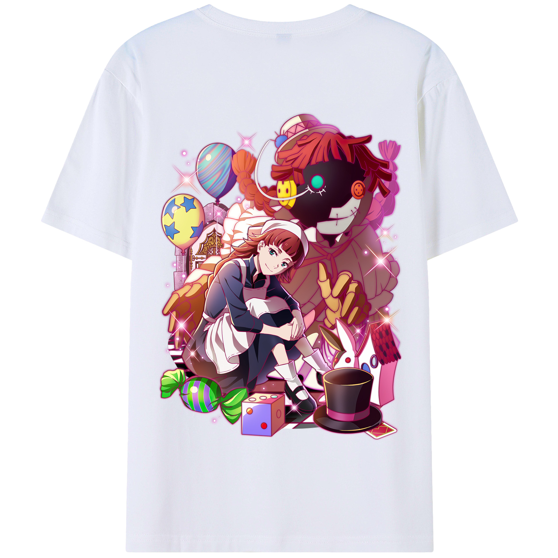 （画像用） 文豪ストレイドッグス Bungo Stray Dogs 綿100％半袖Tシャツ（背面プリント）