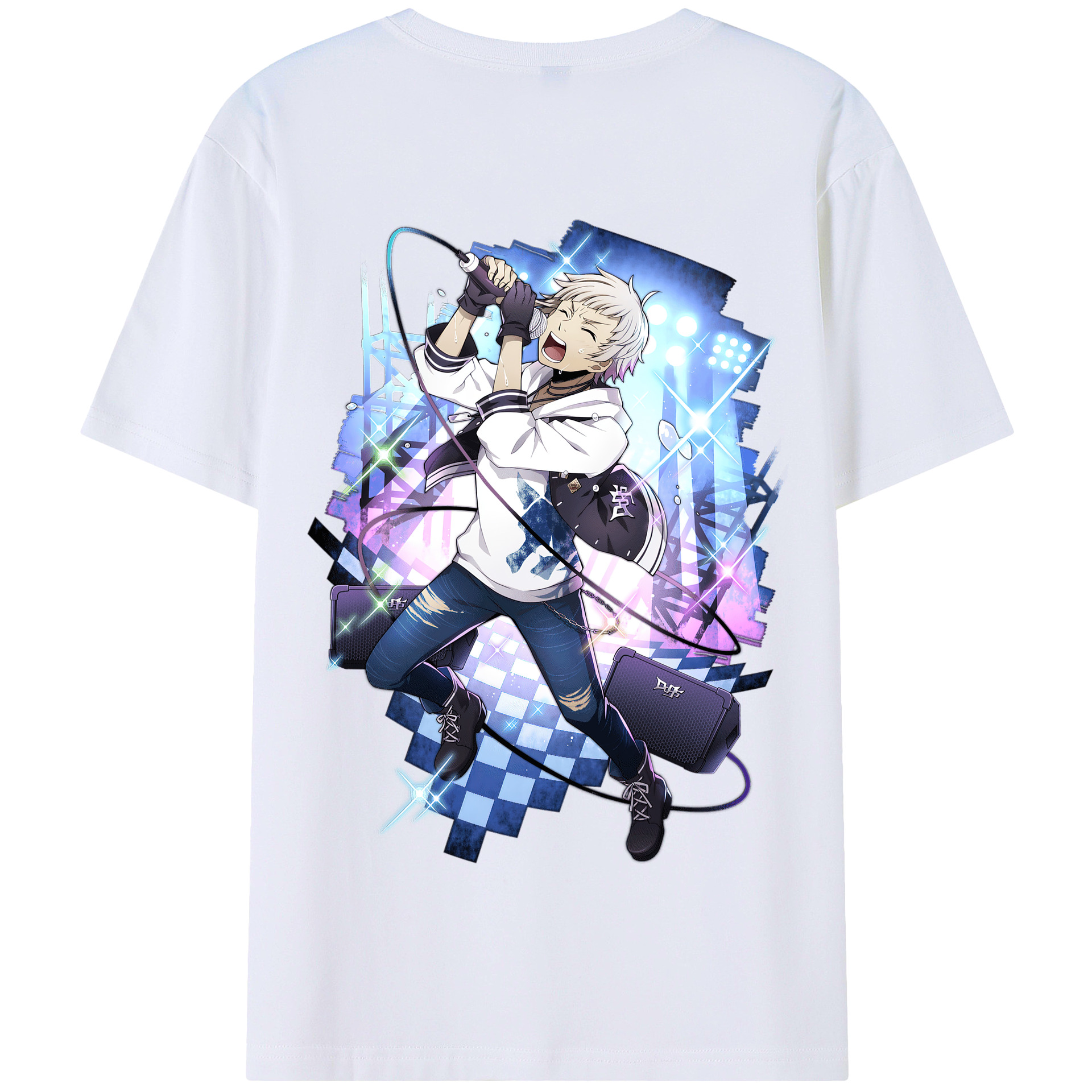 （画像用） 文豪ストレイドッグス Bungo Stray Dogs 綿100％半袖Tシャツ（背面プリント）