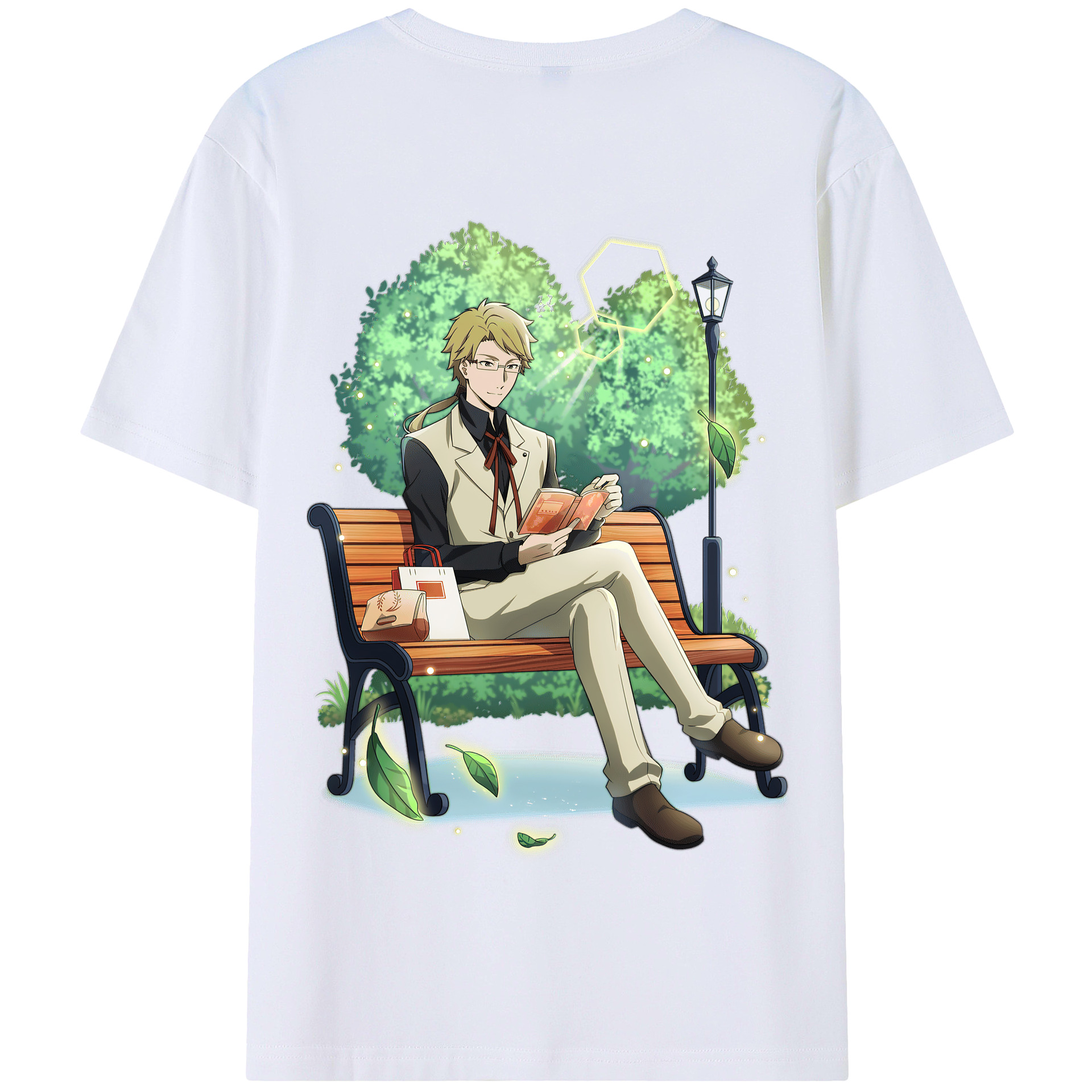 （画像用） 文豪ストレイドッグス Bungo Stray Dogs 綿100％半袖Tシャツ（背面プリント）