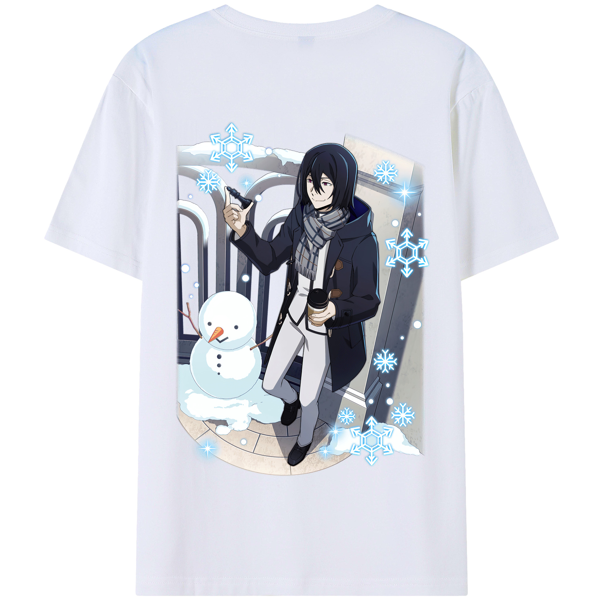 （画像用） 文豪ストレイドッグス Bungo Stray Dogs 綿100％半袖Tシャツ（背面プリント）
