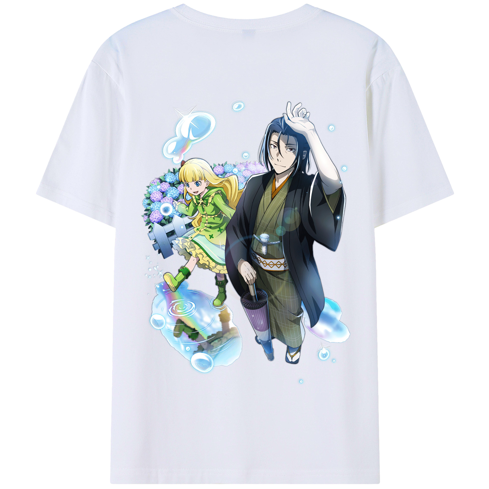 （画像用） 文豪ストレイドッグス Bungo Stray Dogs 綿100％半袖Tシャツ（背面プリント）