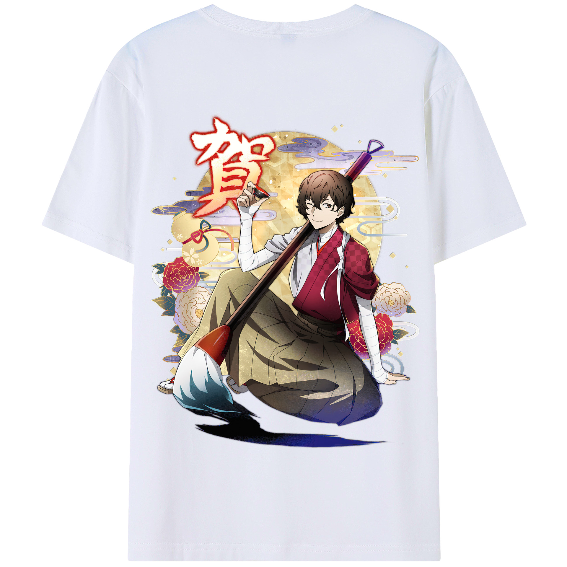 （画像用） 文豪ストレイドッグス Bungo Stray Dogs 綿100％半袖Tシャツ（背面プリント）